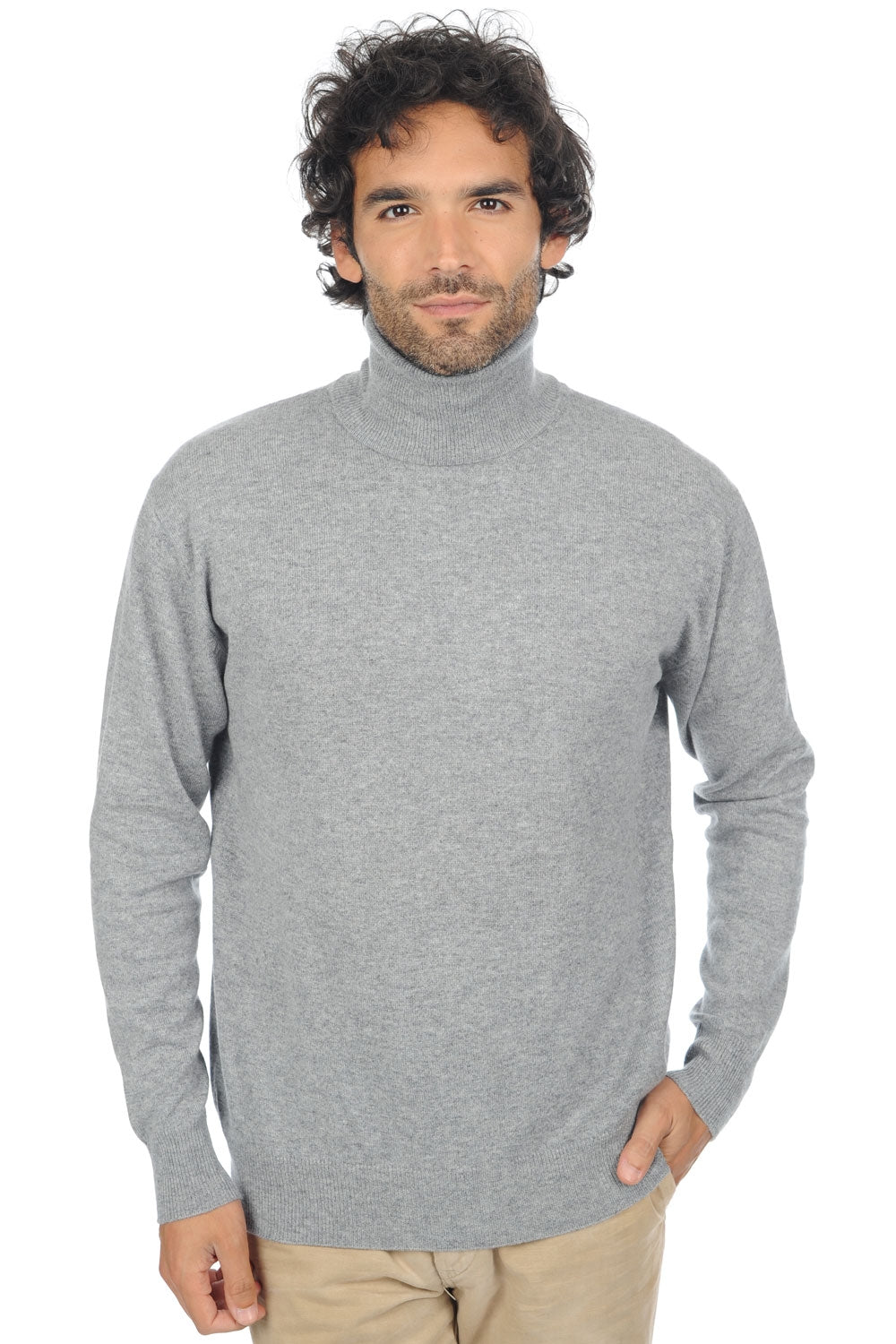 Edgar Premium Kaschmirpullover Herren - premium flanell - Mahogany