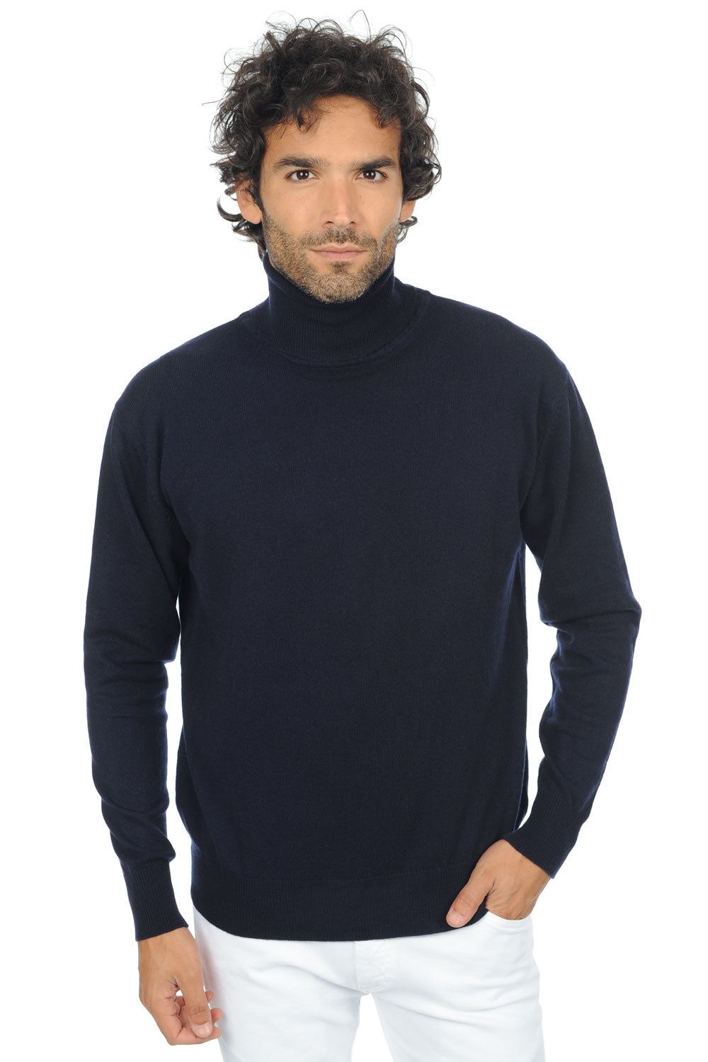 Edgar Premium Kaschmirpullover Herren - premium navy - Mahogany