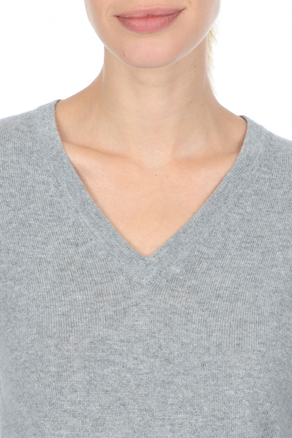 Emma Premium Kaschmirpullover Damen - Ansicht 2 - premium flanell - Mahogany