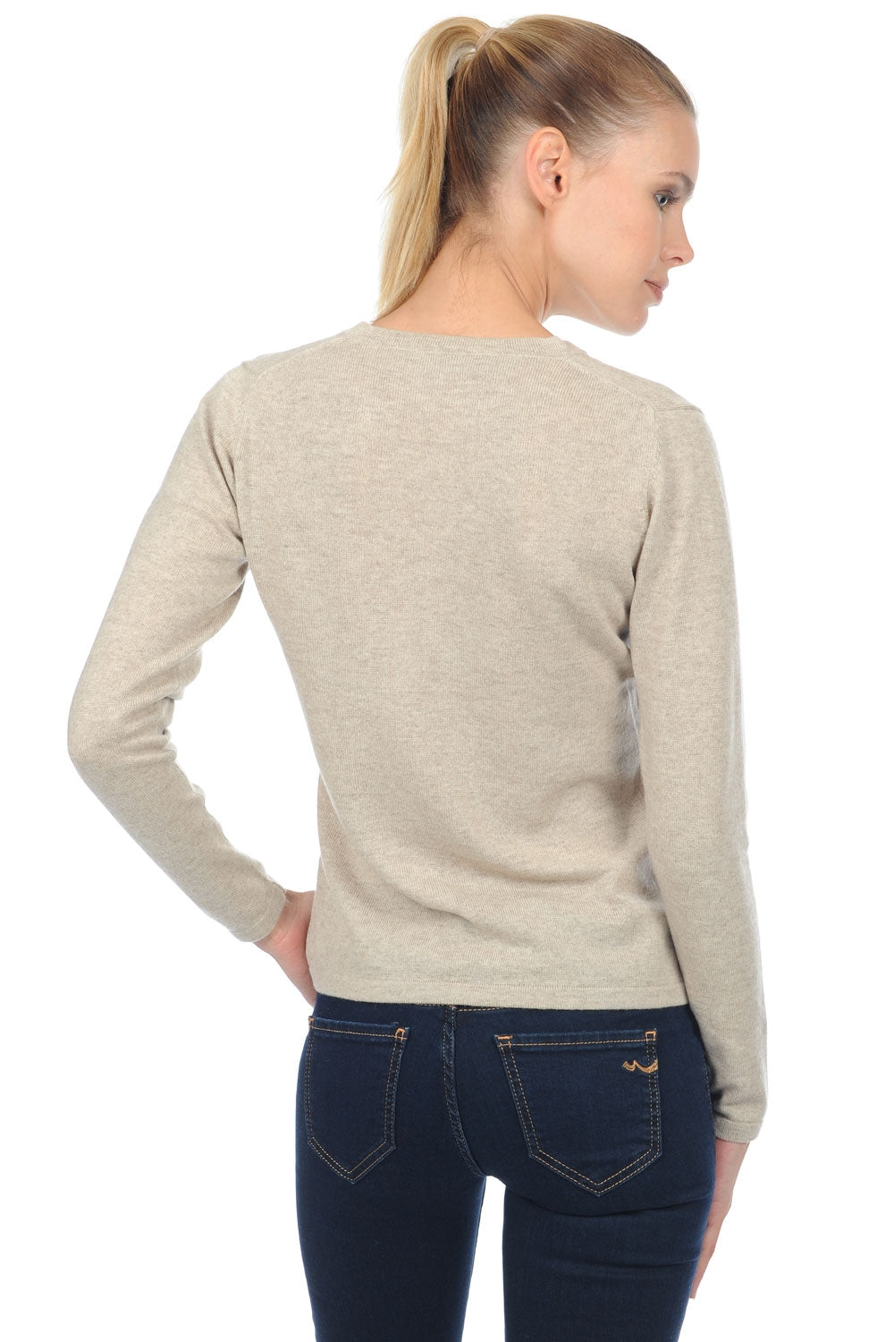 Emma Premium Kaschmirpullover Damen - Ansicht 1 - pema natural - Mahogany