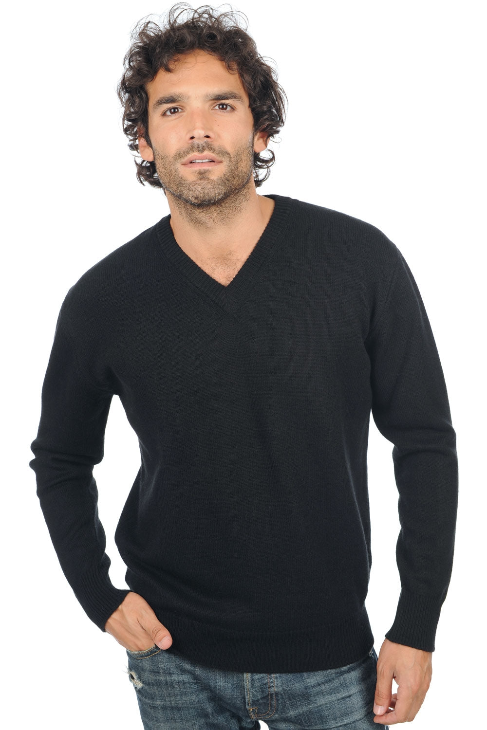 Hippolyte 4F Premium aus Kaschmir für Herren - black - Mahogany