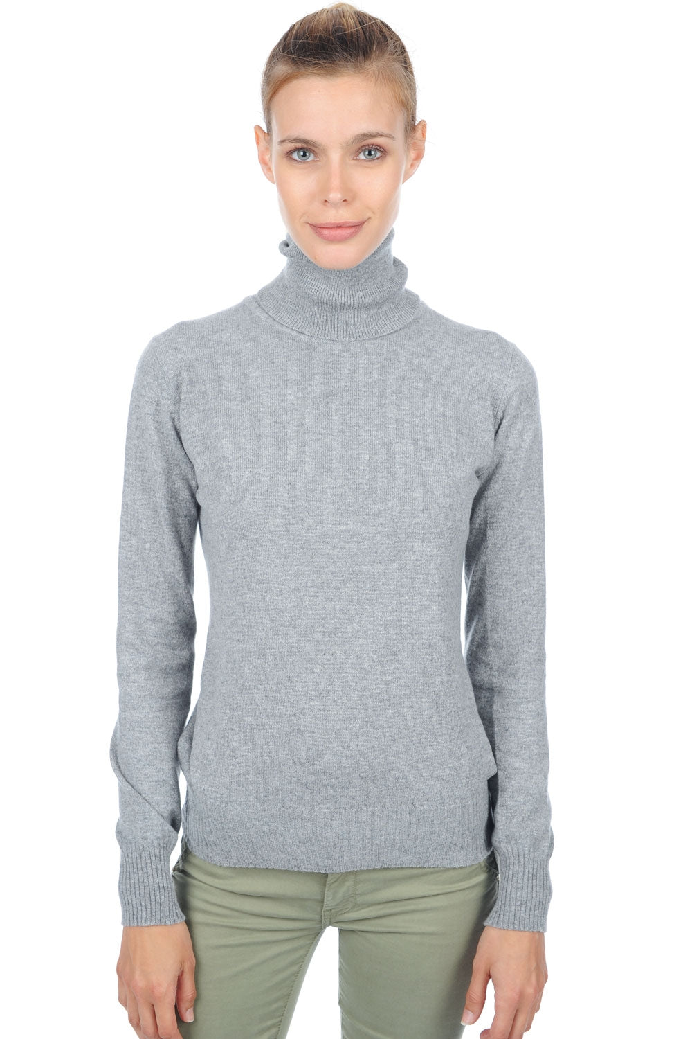 Lili Premium Kaschmirpullover Damen - premium flanell - Mahogany