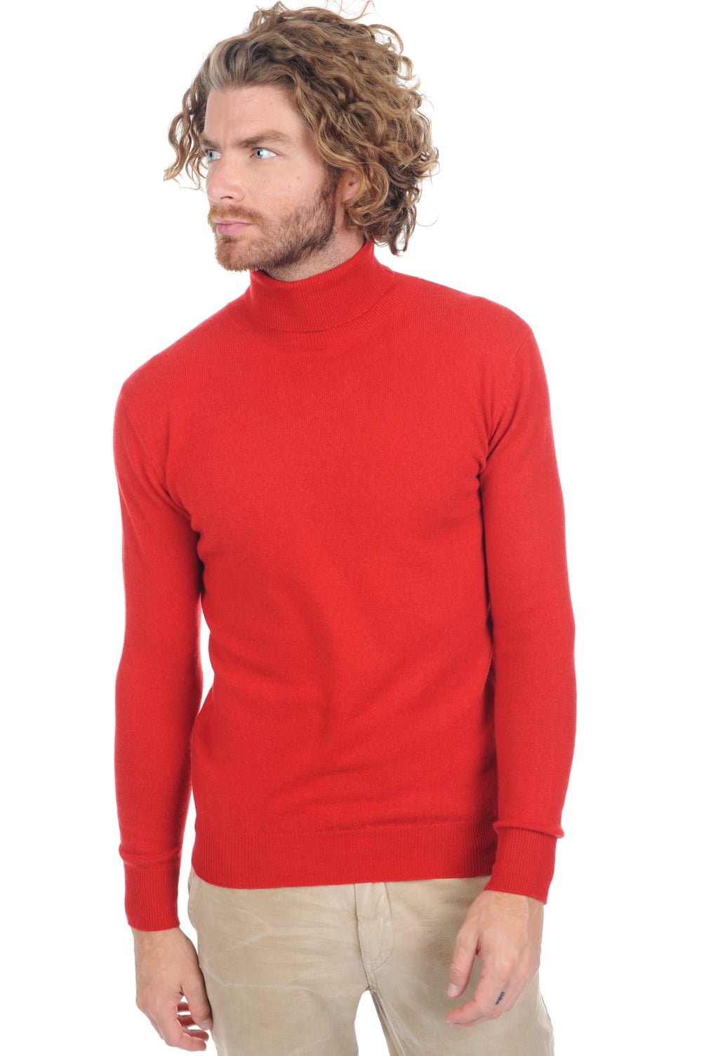 Tarry aus Kaschmir für Herren - ultra red - Mahogany