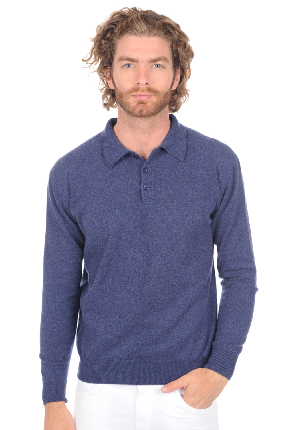Alexandre aus Kaschmir für Herren - Indigo - Mahogany