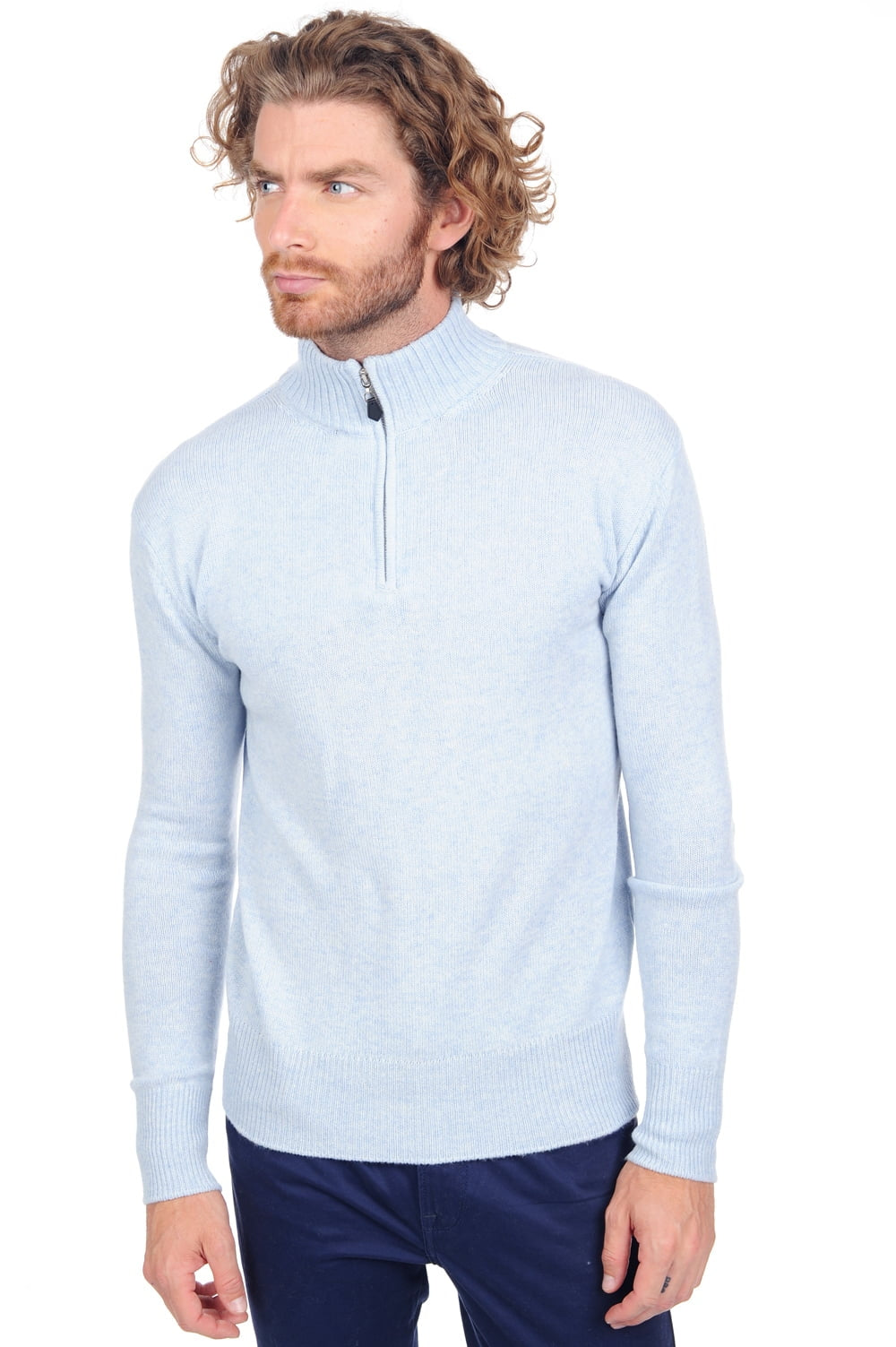 Donovan Kaschmirpullover Herren - Arctic - Mahogany