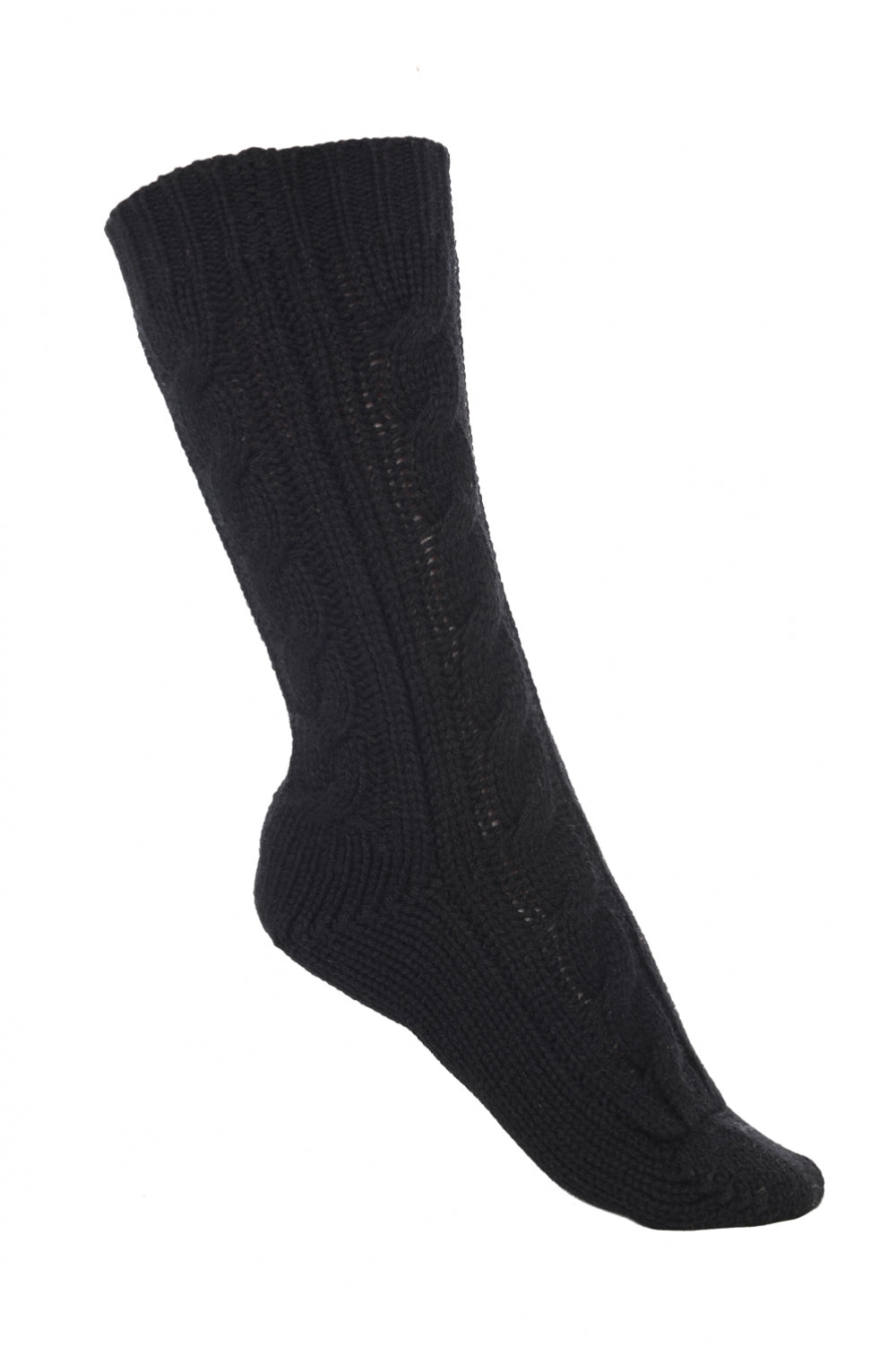 Pedibus aus Kaschmir, unisex - noir - Mahogany