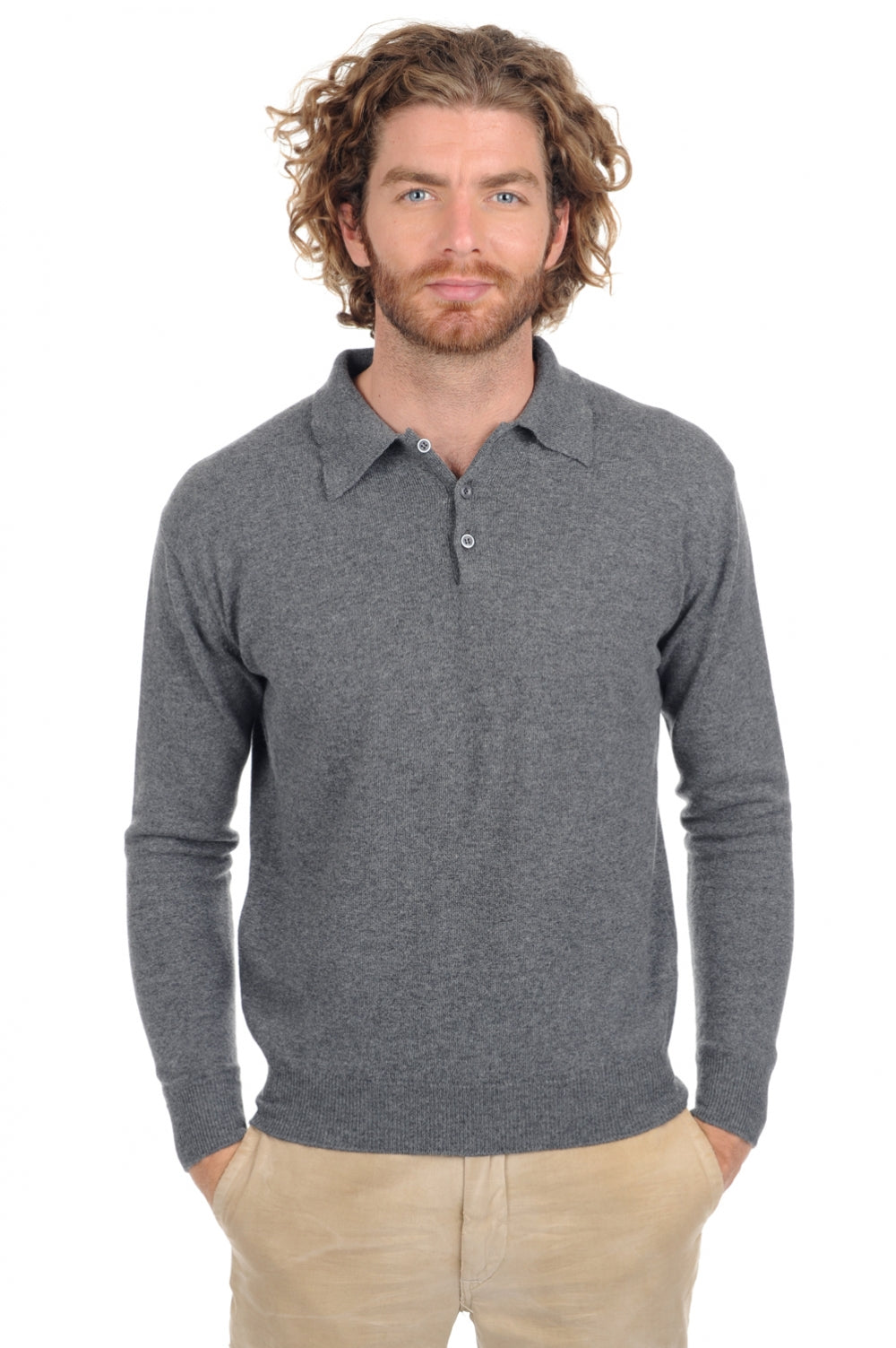 Alexandre Premium Kaschmirpullover Herren - premium graphite - Mahogany