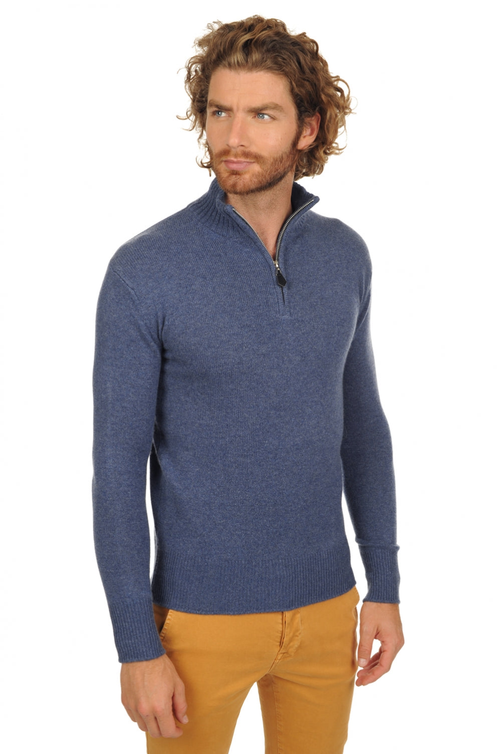 Donovan Premium Kaschmirpullover Herren - premium rockpool - Mahogany