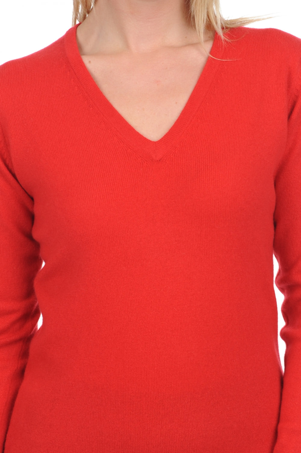 Emma Premium Kaschmirpullover Damen - Ansicht 1 - rot - Mahogany