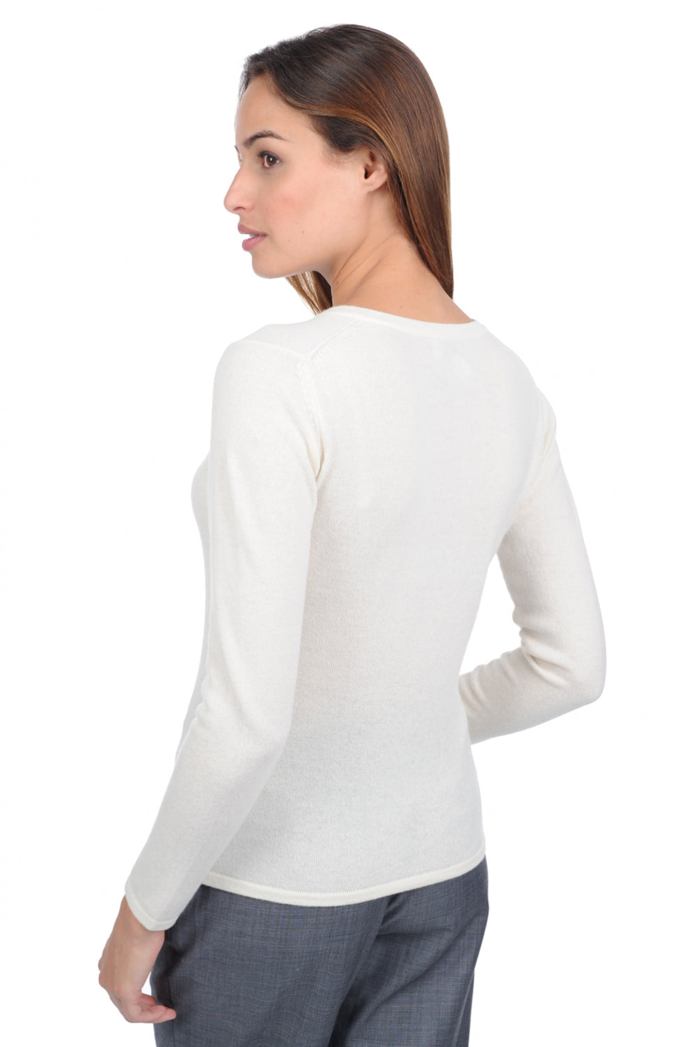 Emma Premium Kaschmirpullover Damen - Ansicht 3 - tenzin natural - Mahogany