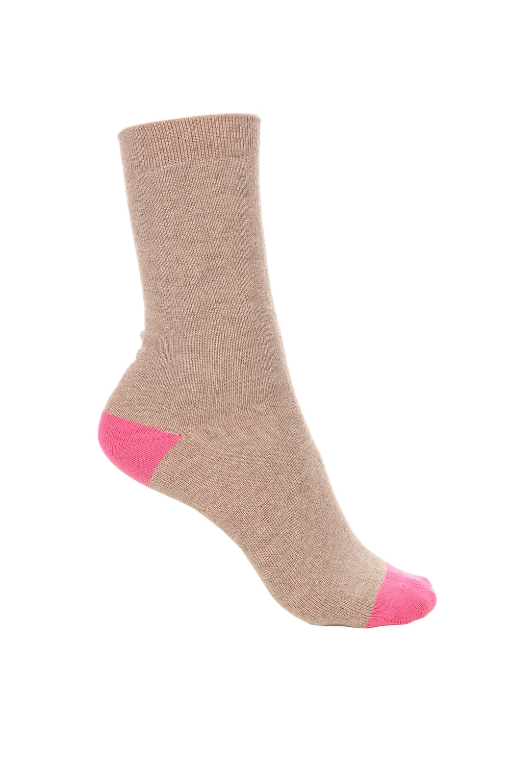 Frontibus Kaschmir & Elasthan Damen - natural brown chiné-rose shocking - Mahogany