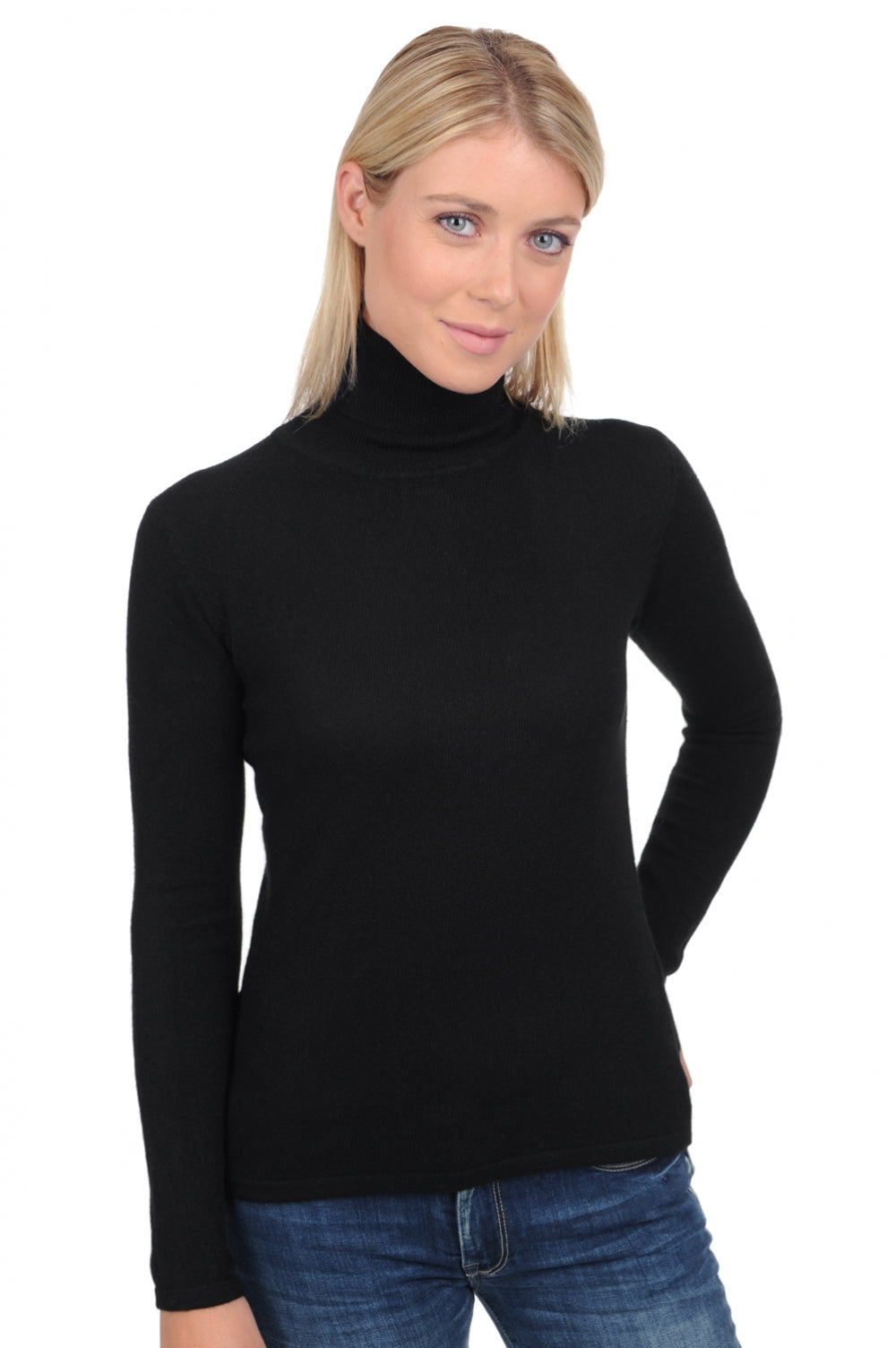 Kaschmirpullover, 100 % Kaschmir, Damen, Rollkragen, körpernah geschnitten, lange Ärmel, normal / 2- und 4-fädig, normales Strickgewebe, Mahogany