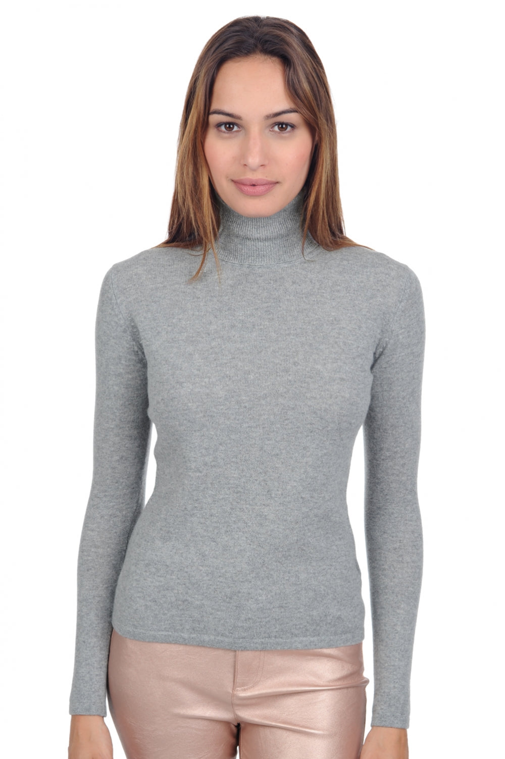 Jade Premium Kaschmirpullover Damen - premium flanell - Mahogany