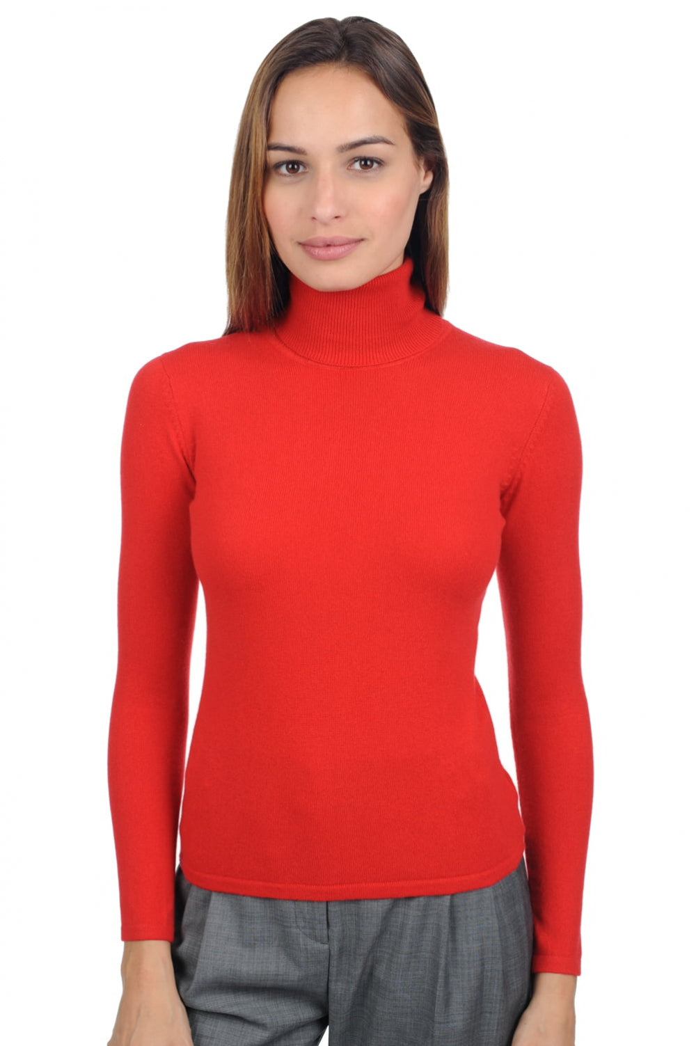 Jade Premium aus Kaschmir für Damen - rot - Mahogany