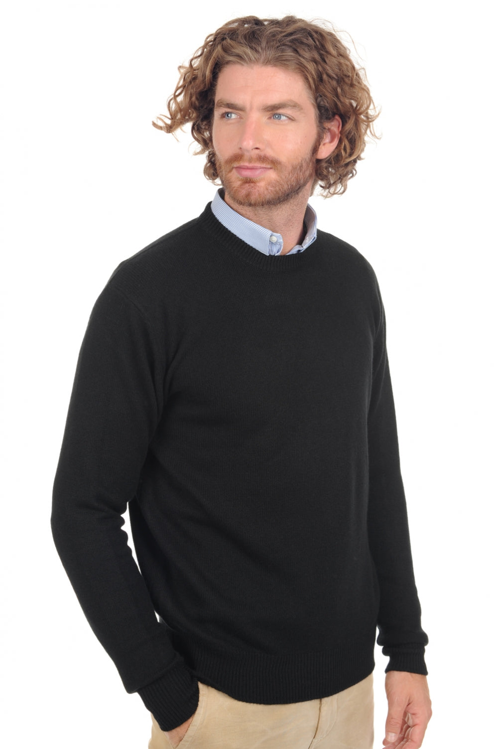 Nestor 4F Premium en cachemire homme - Vue 3 - black - Mahogany