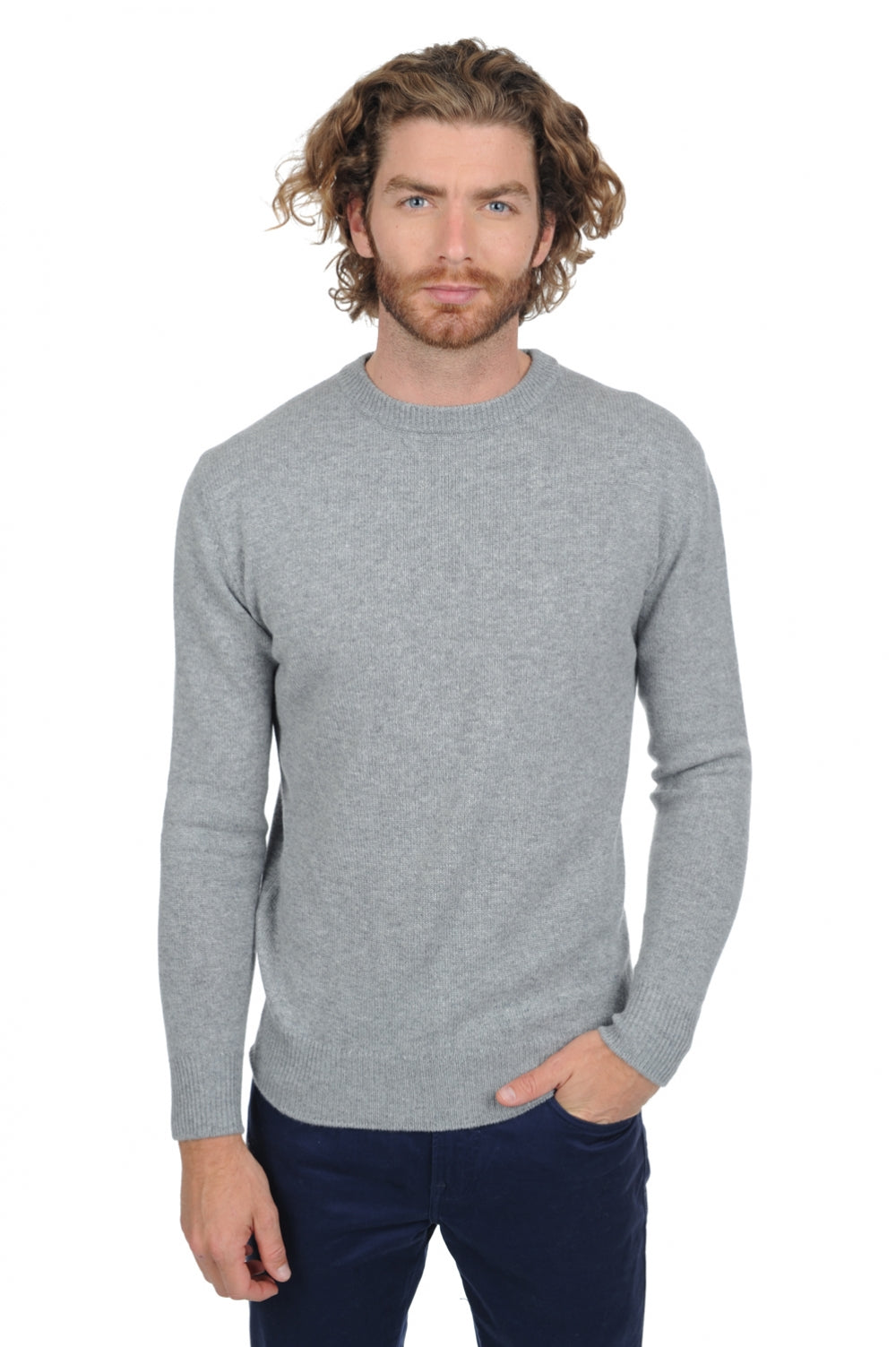 Nestor 4F Premium Kaschmirpullover Herren - premium flanell - Mahogany