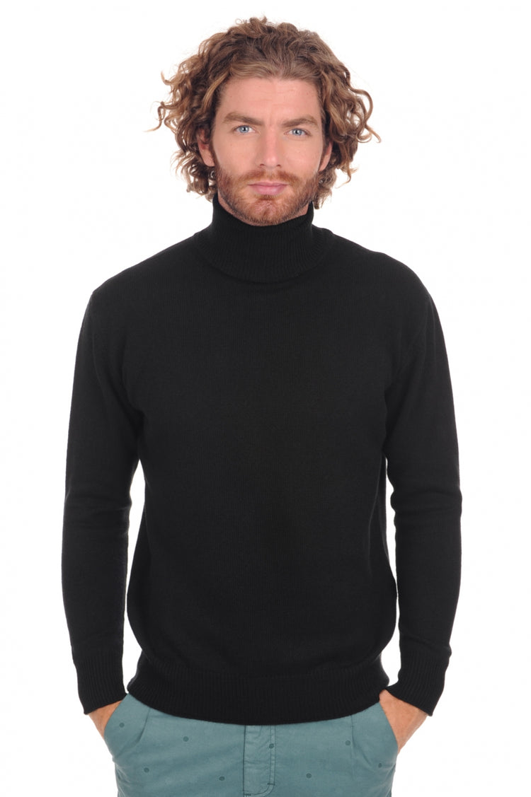 Pullover aus Kaschmir, 100 % Kaschmir, Herren, Rollkragen, gerade Schnittform, lange Ärmel, fein, , Mahogany