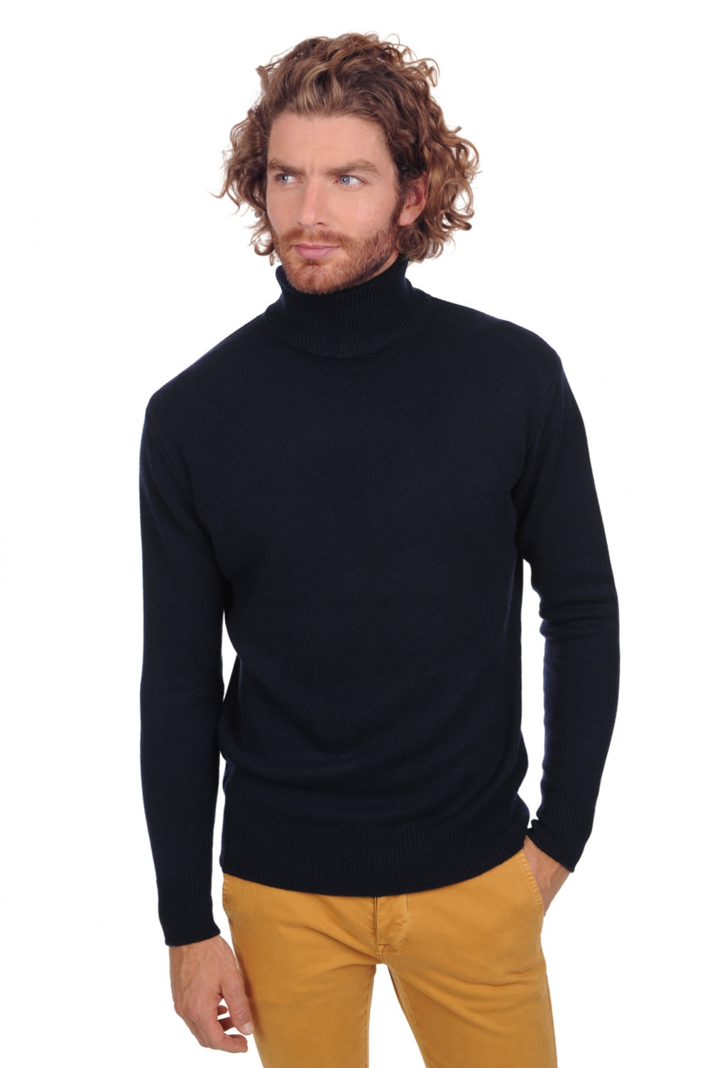 Edgar 4F Premium aus Kaschmir für Herren - premium navy - Mahogany