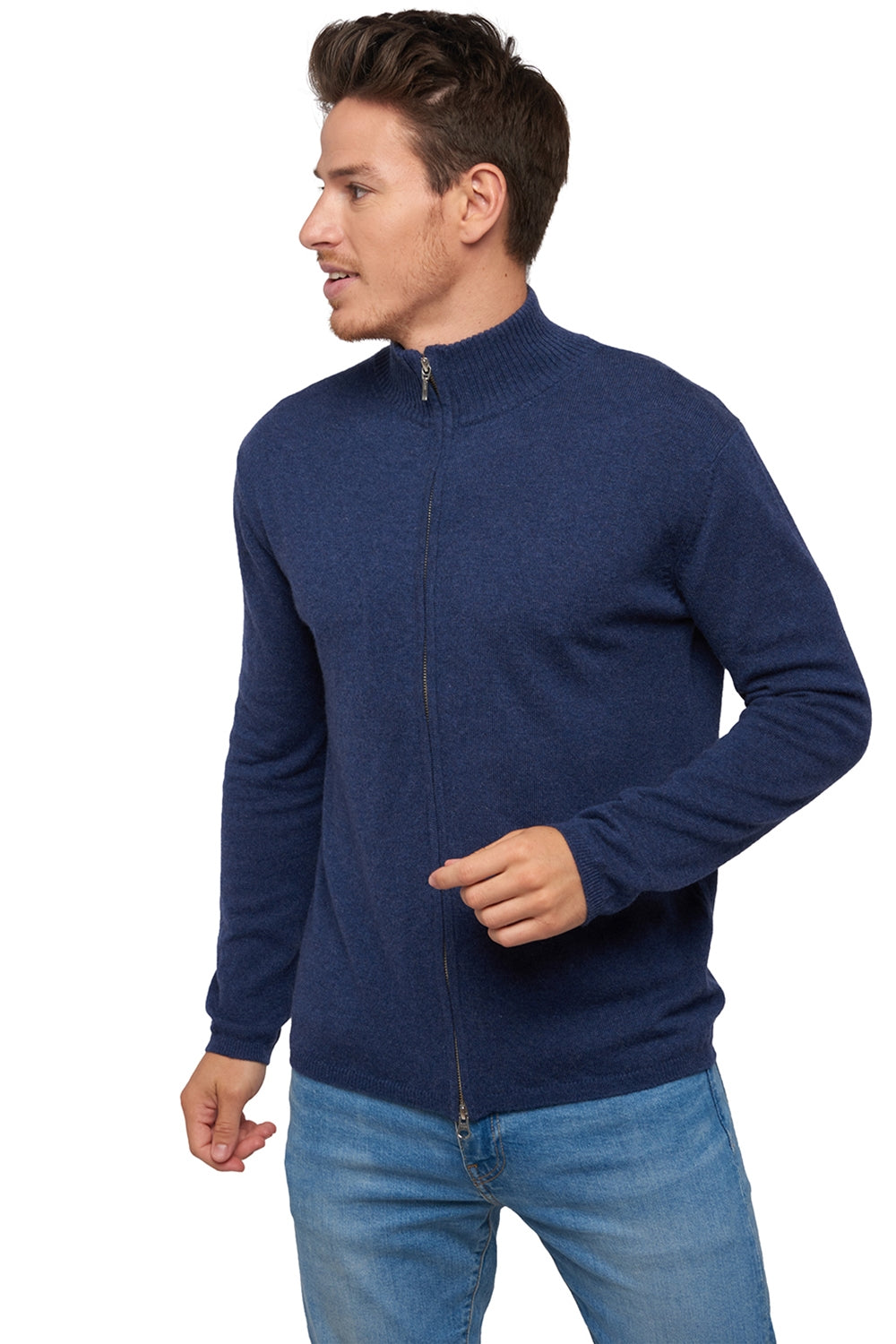 Elton aus Kaschmir Herren - indigo - Mahogany
