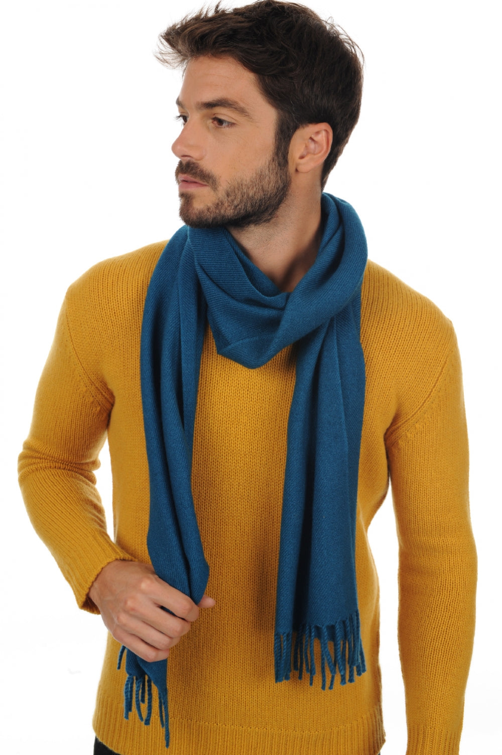 Zak200 aus Kaschmir für Herren - Entenblau - Mahogany