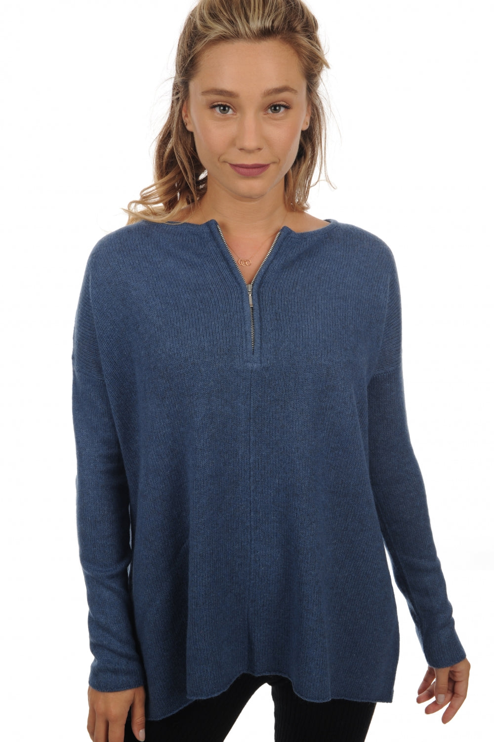 Nadeje aus Yak für Damen - sternblau - Mahogany