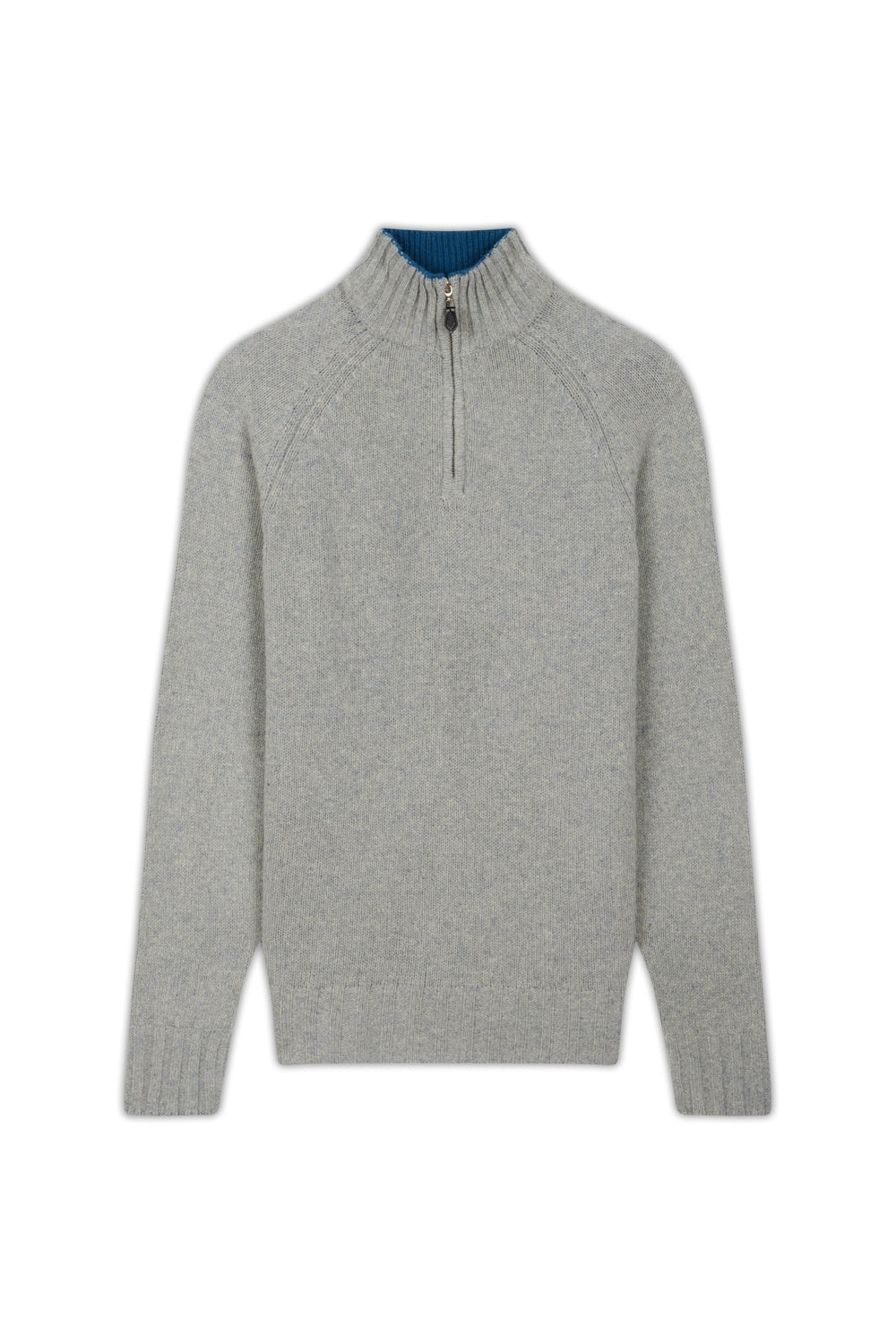 Howard aus Kaschmir und Yak für Herren - silber / Entenblau - Mahogany