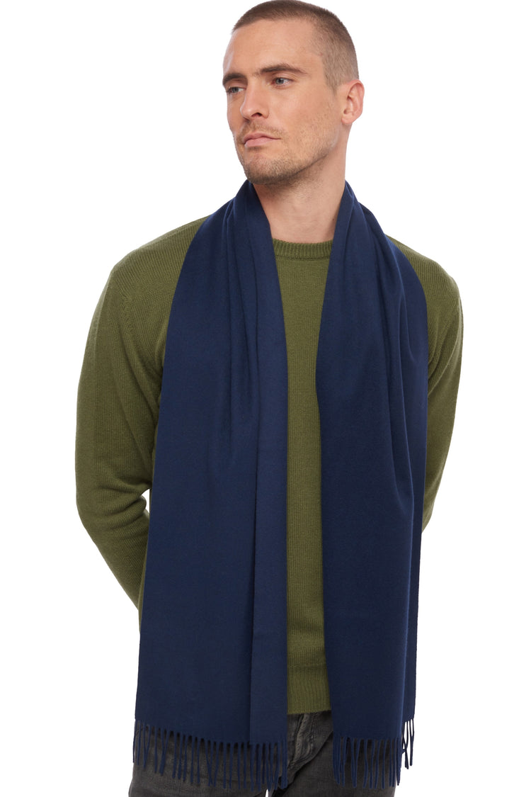 VicunaZak aus gemischter Vikunjawolle - navy - Mahogany