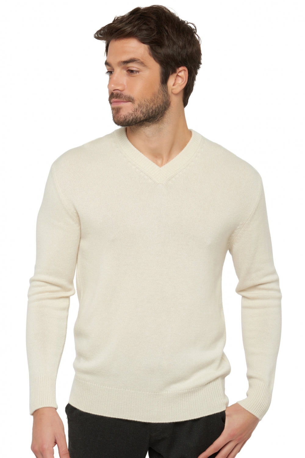 Hippolyte 4F Premium aus Kaschmir für Herren - tenzin natural - Mahogany
