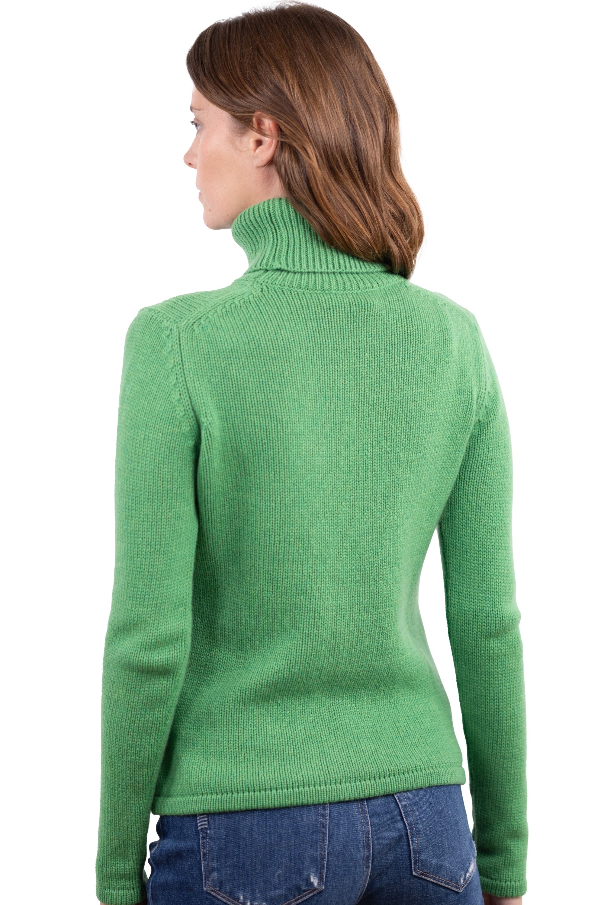 Carla en cachemire femme - Vue 2 - basil - Mahogany