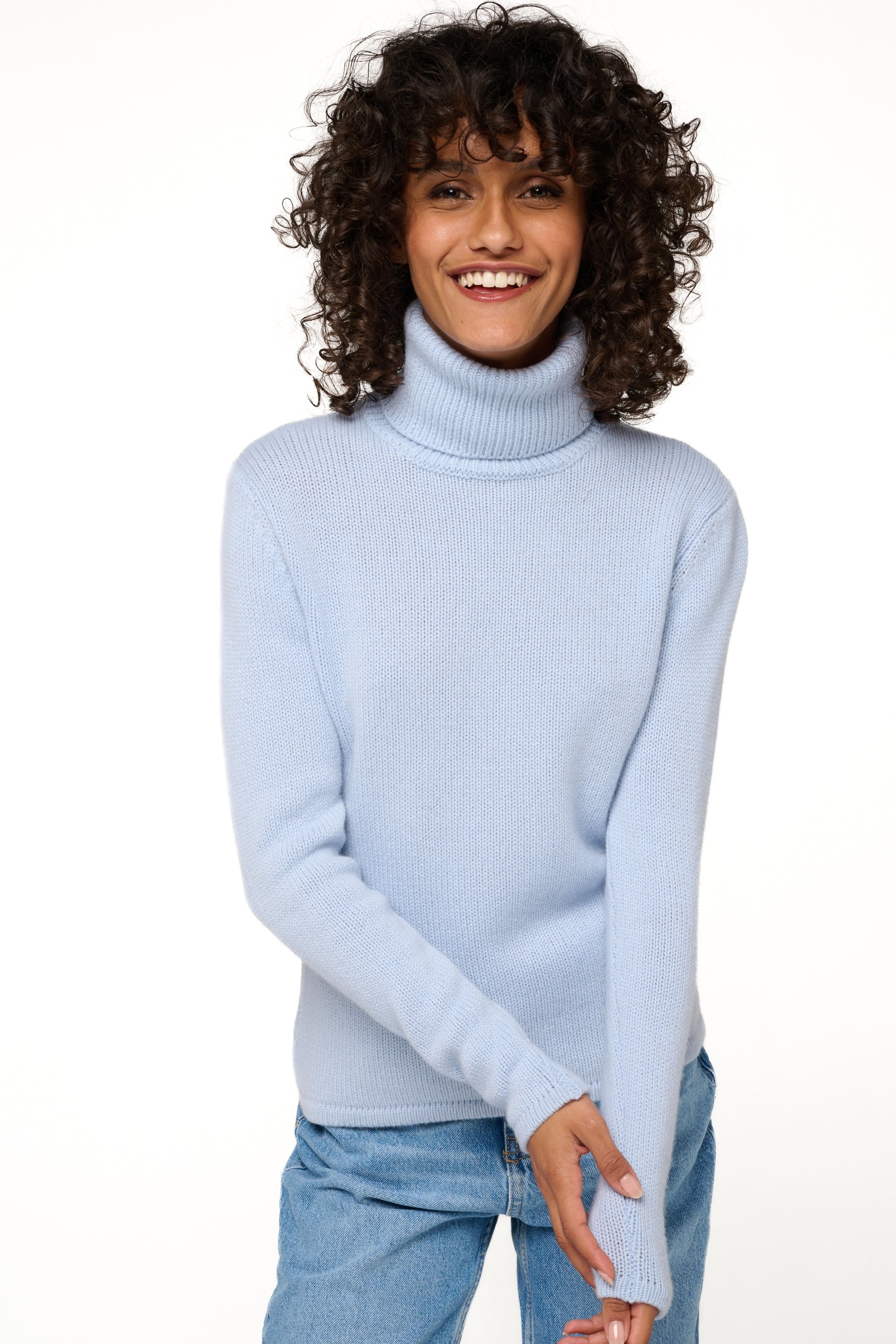 Carla aus Kaschmir für Damen - ciel - Mahogany
