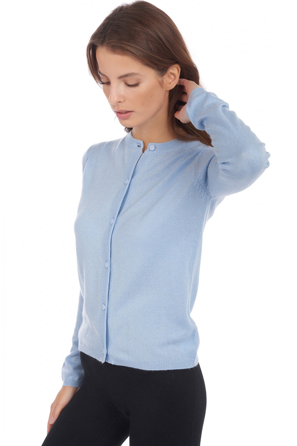 Chloe aus Kaschmir Damen - Himmelblau - Mahogany