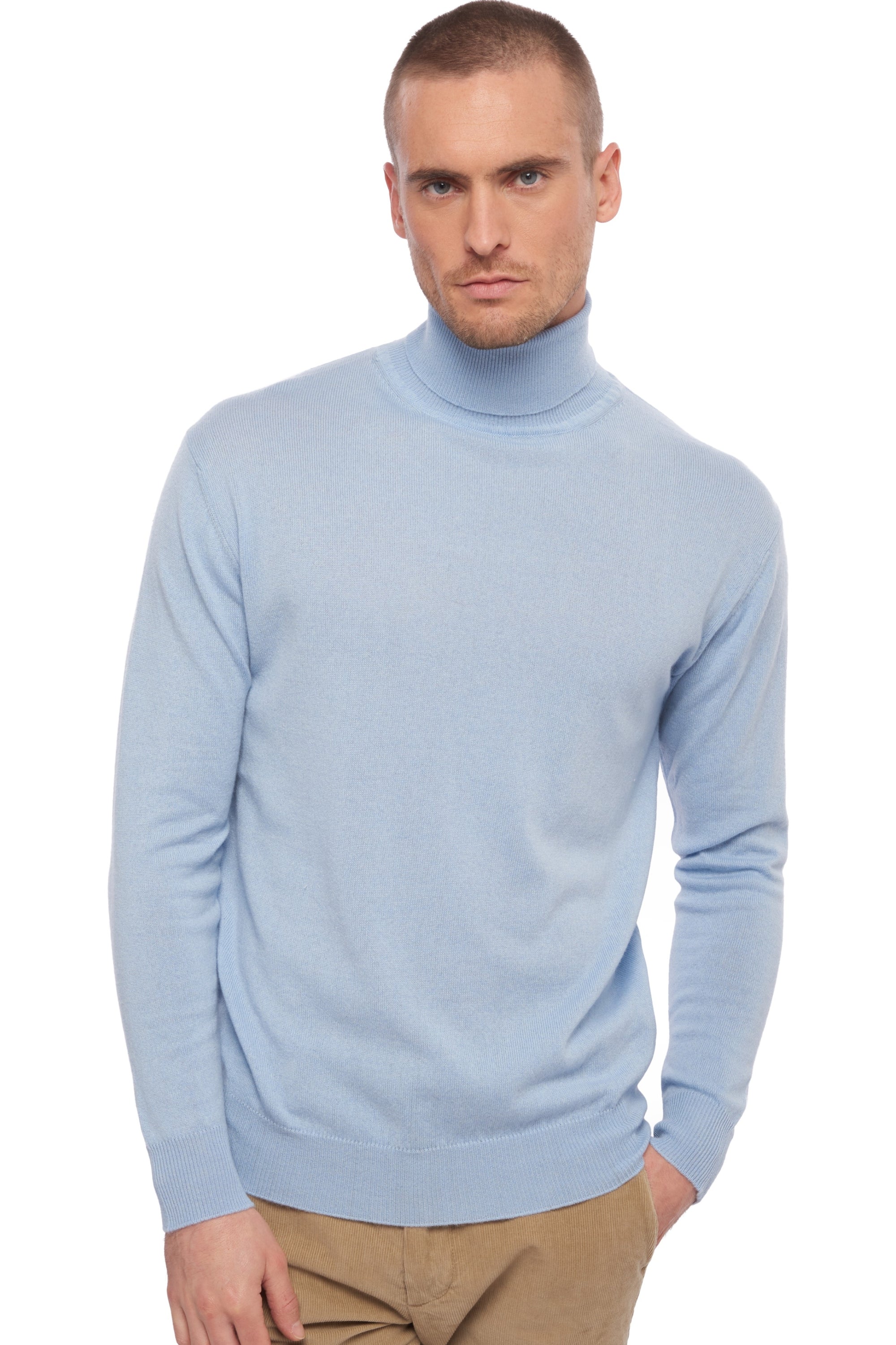 Edgar aus Kaschmir Herren - Himmelblau - Mahogany