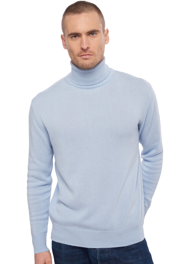 Edgar 4F aus Kaschmir für Herren - Himmelblau - Mahogany