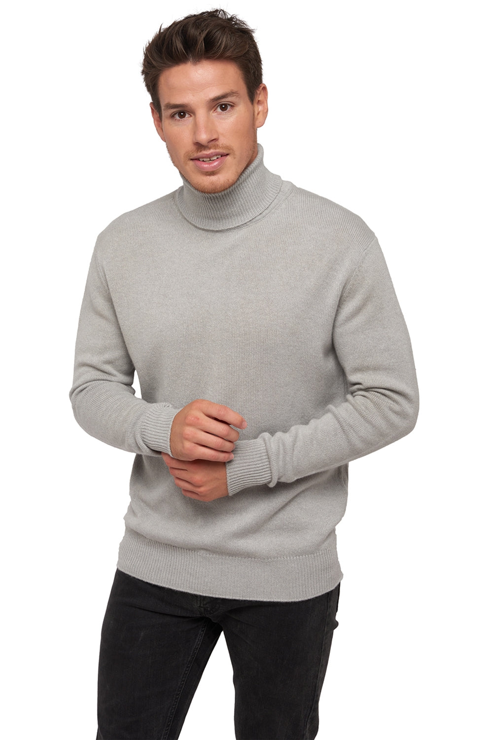 Edgar 4F aus Kaschmir für Herren - Concrete - Mahogany
