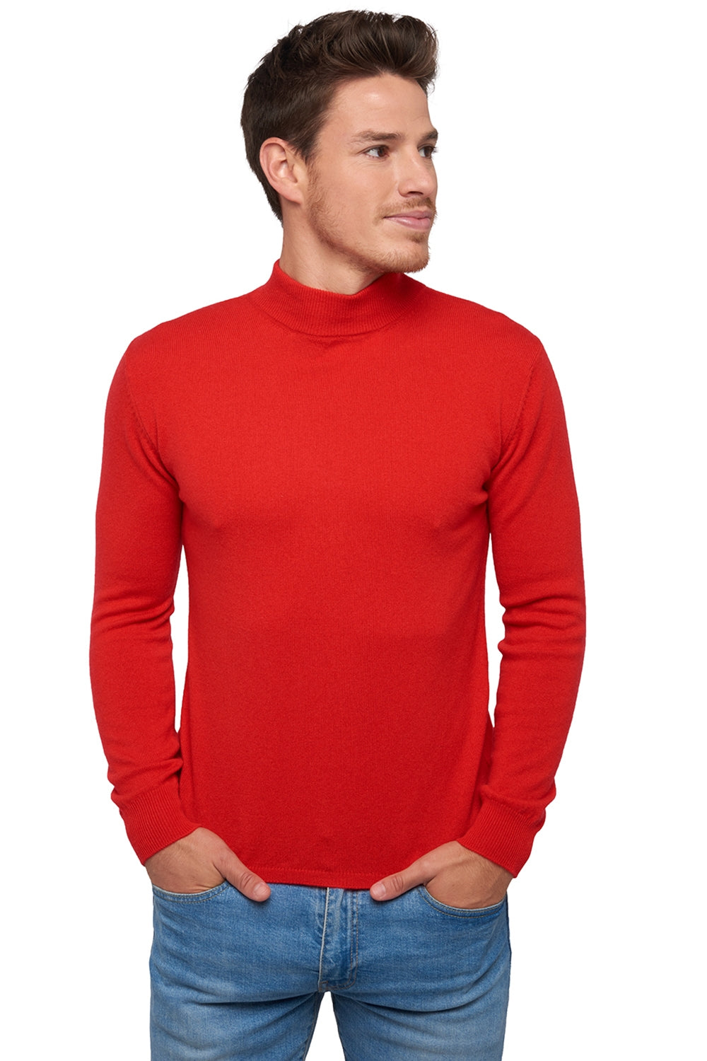 Frederic aus Kaschmir Herren - rot - Mahogany