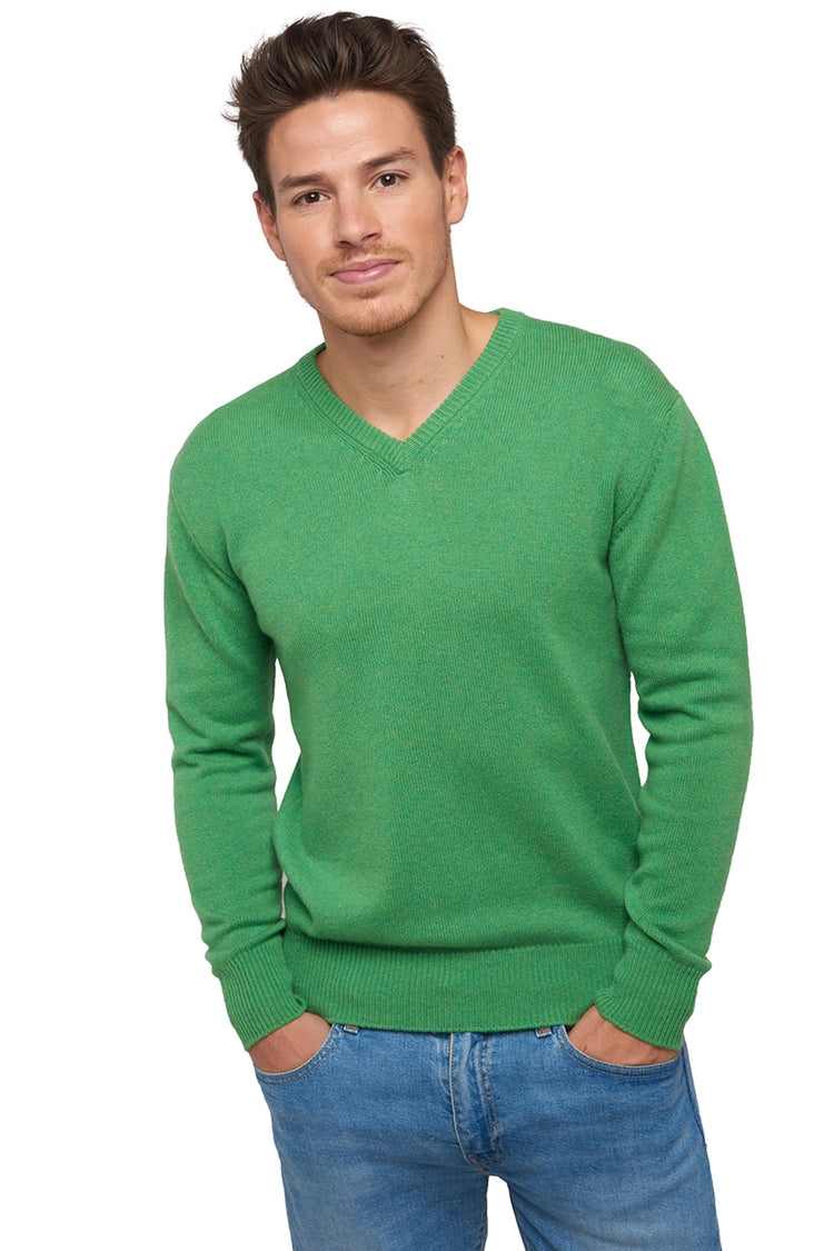 Hippolyte 4F Kaschmirpullover Herren - basil - Mahogany