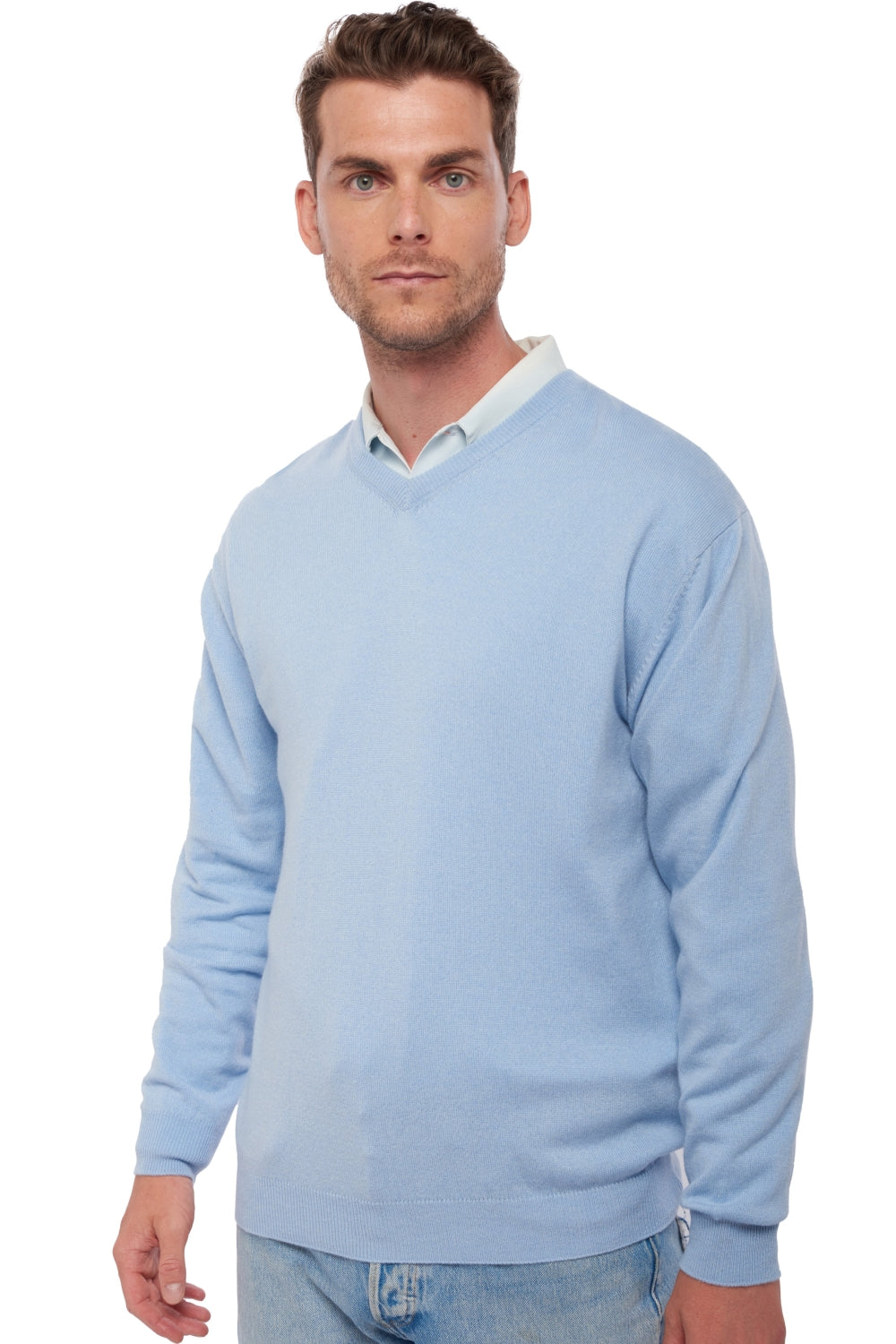 Maddox aus Kaschmir für Herren - himmelblau - Mahogany