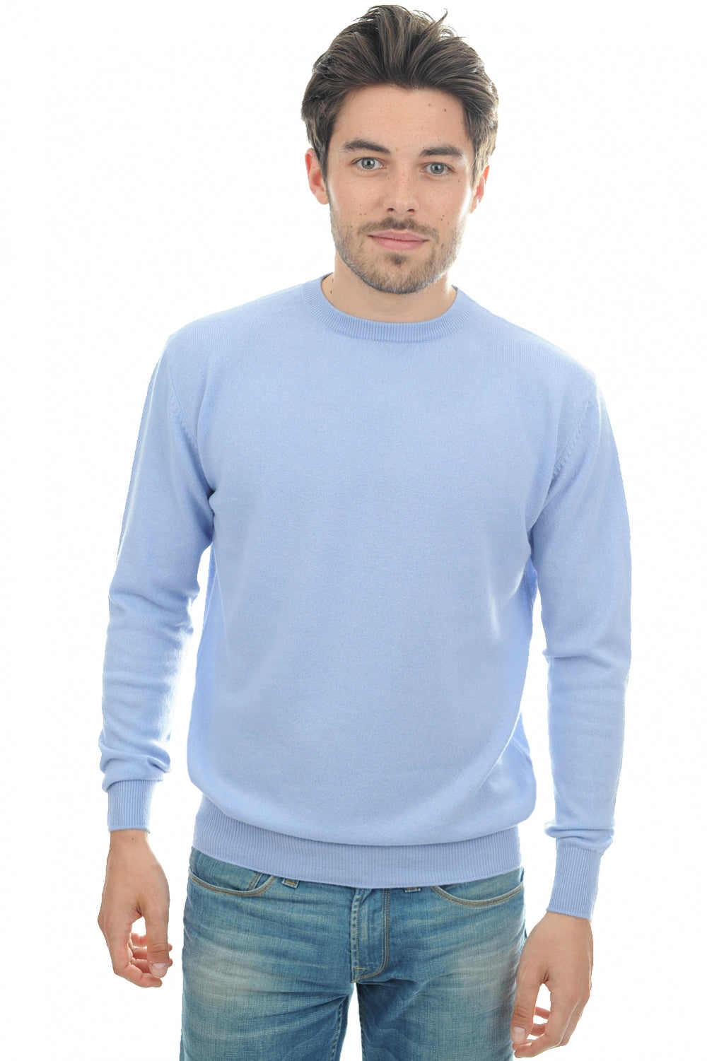 Nestor Kaschmirpullover Herren - Himmelblau - Mahogany