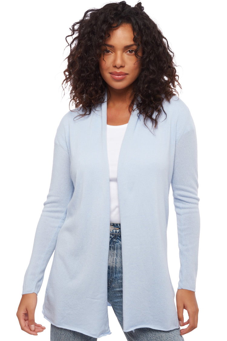 Pucci aus Kaschmir für Damen - Himmelblau - Mahogany
