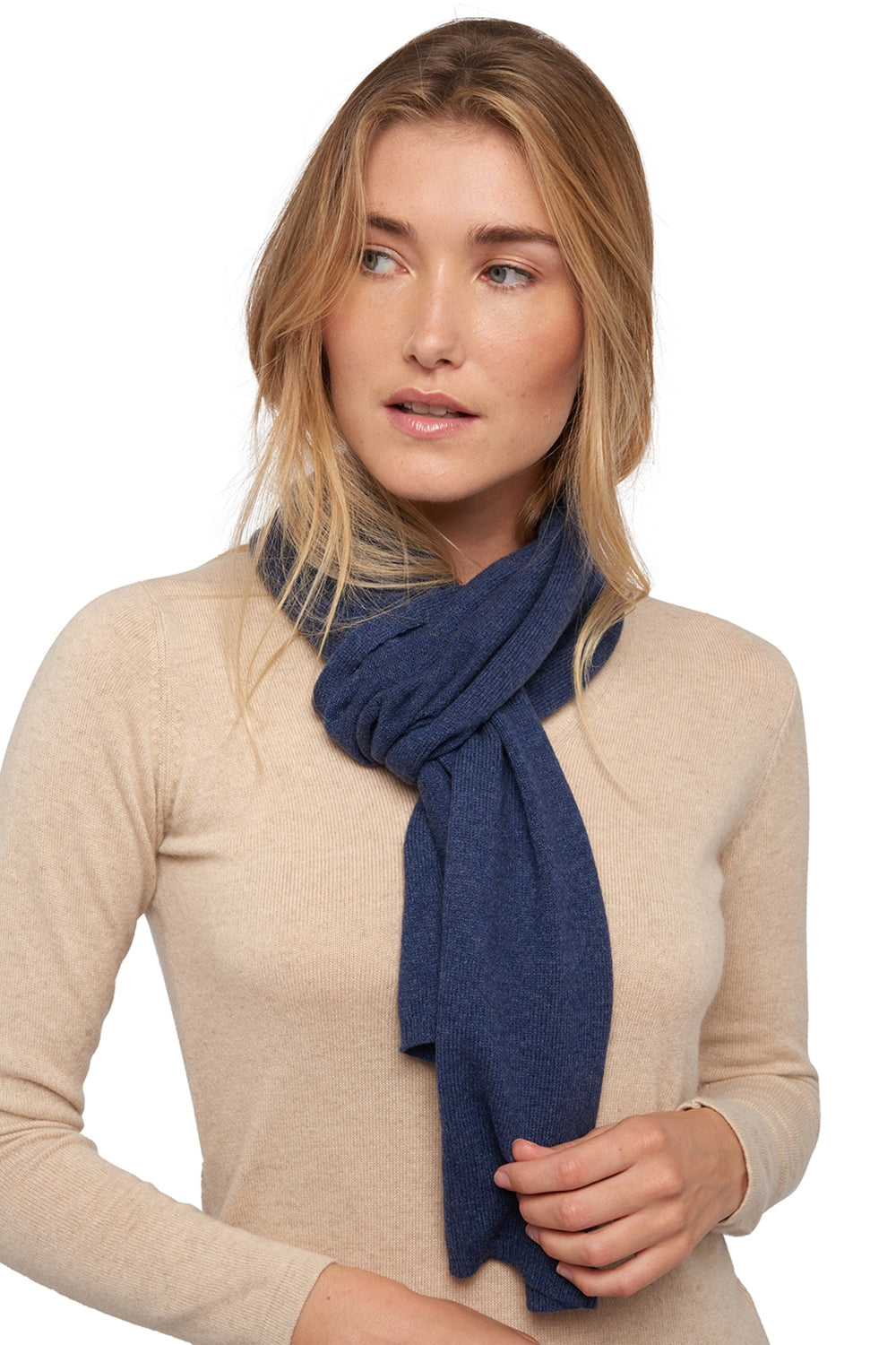 Ozone aus gemischtem Kaschmir - indigo - Mahogany