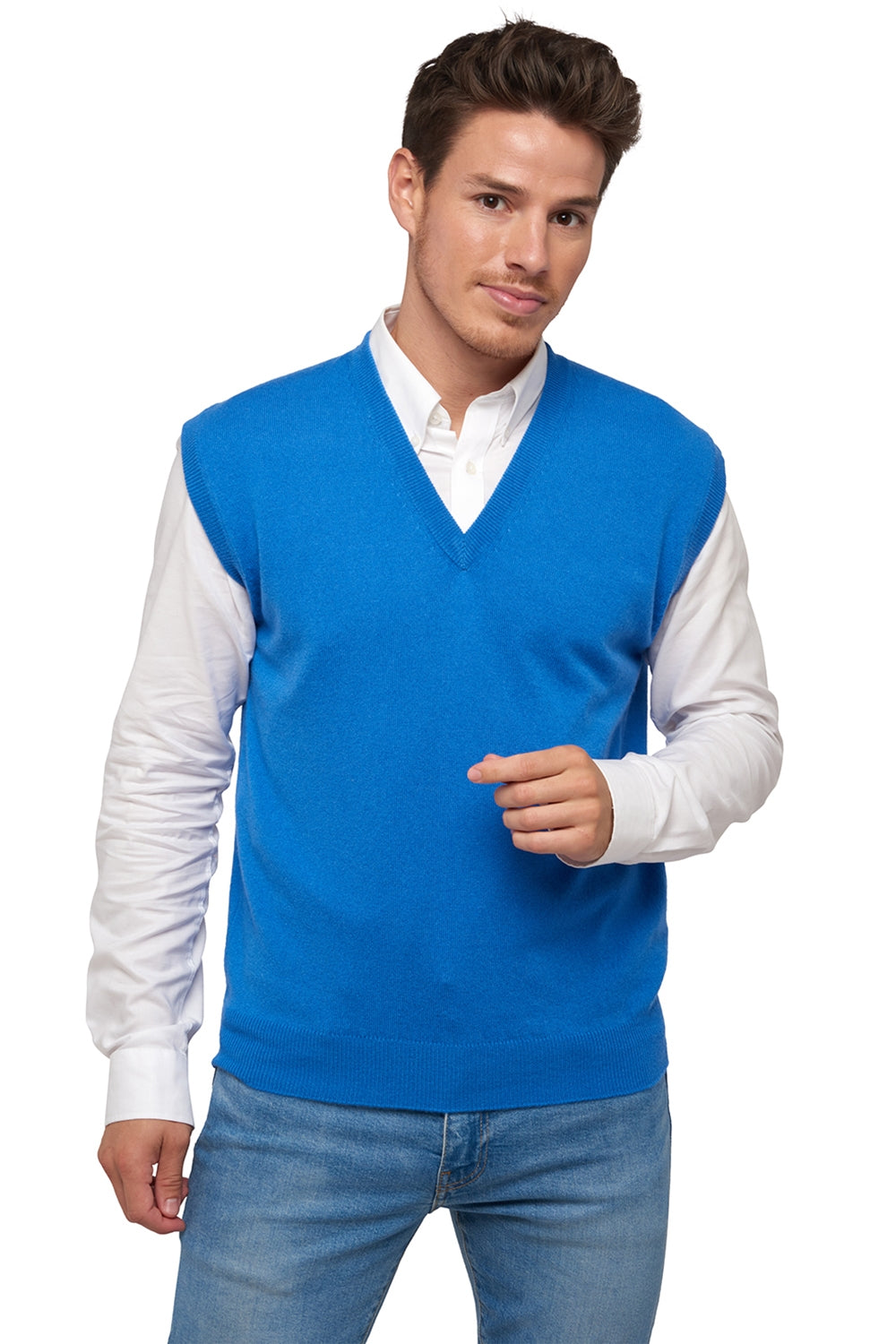 Balthazar aus Kaschmir für Herren - tetbury blue - Mahogany