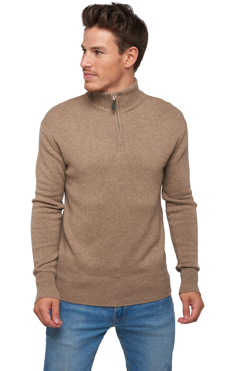 Donovan Kaschmirpullover Herren - natural brown - Mahogany