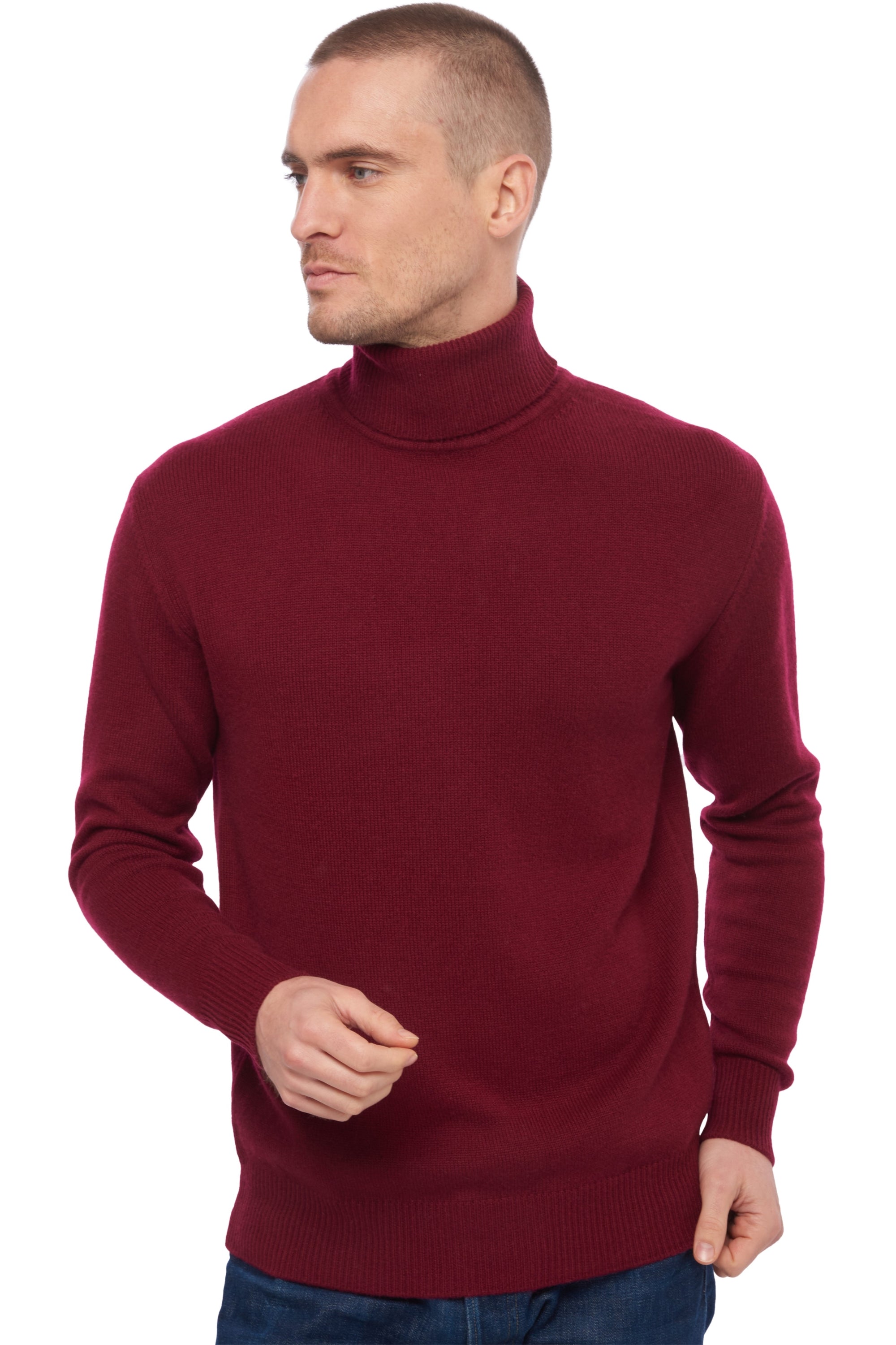 Edgar 4F aus Kaschmir für Herren - Bordeaux - Mahogany