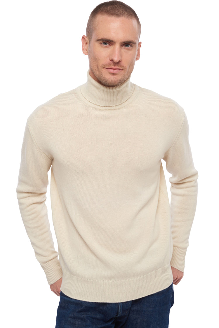 Edgar 4F aus Kaschmir für Herren - Natural Ecru - Mahogany