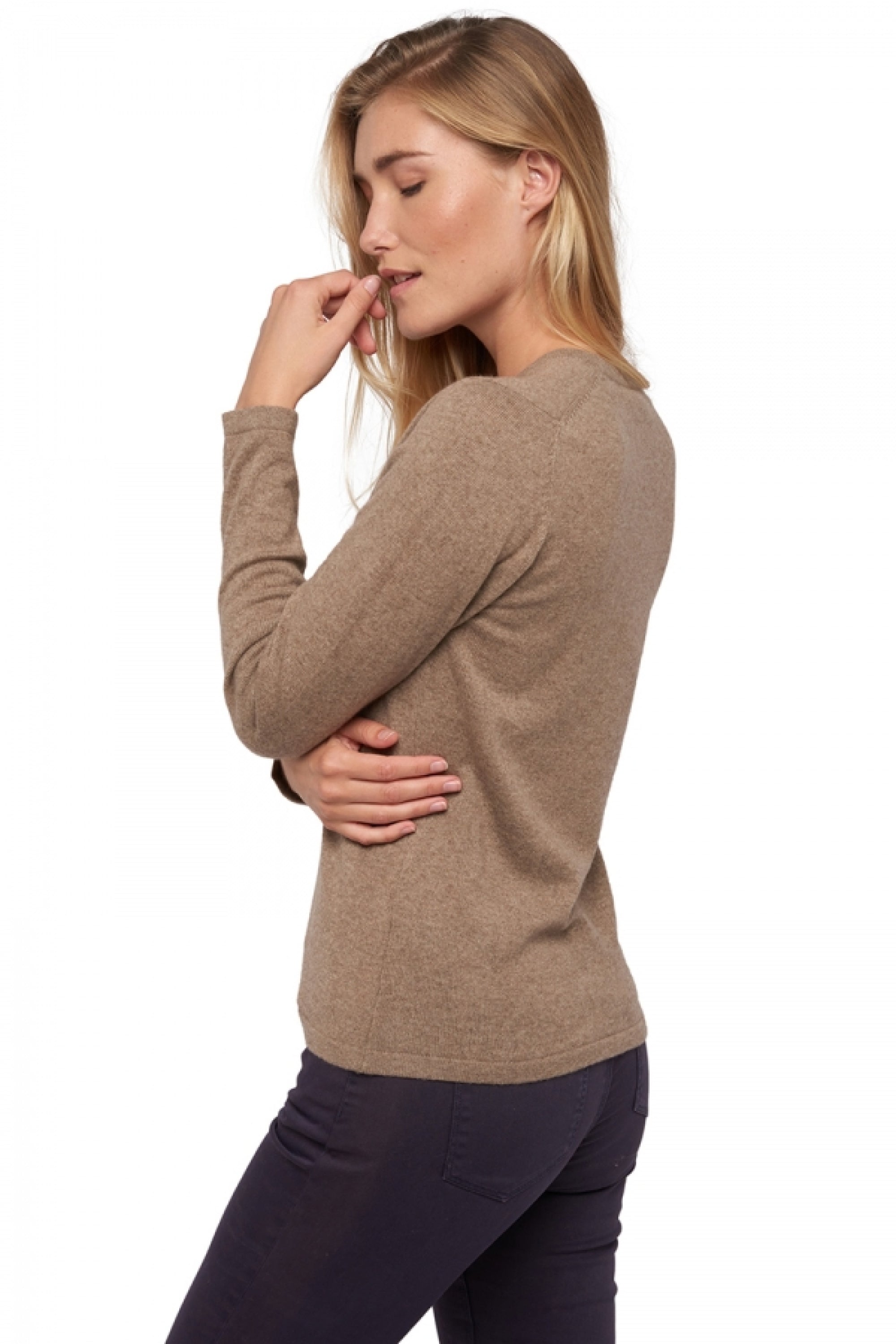 Emma aus Kaschmir Damen - Ansicht 1 - natural brown - Mahogany
