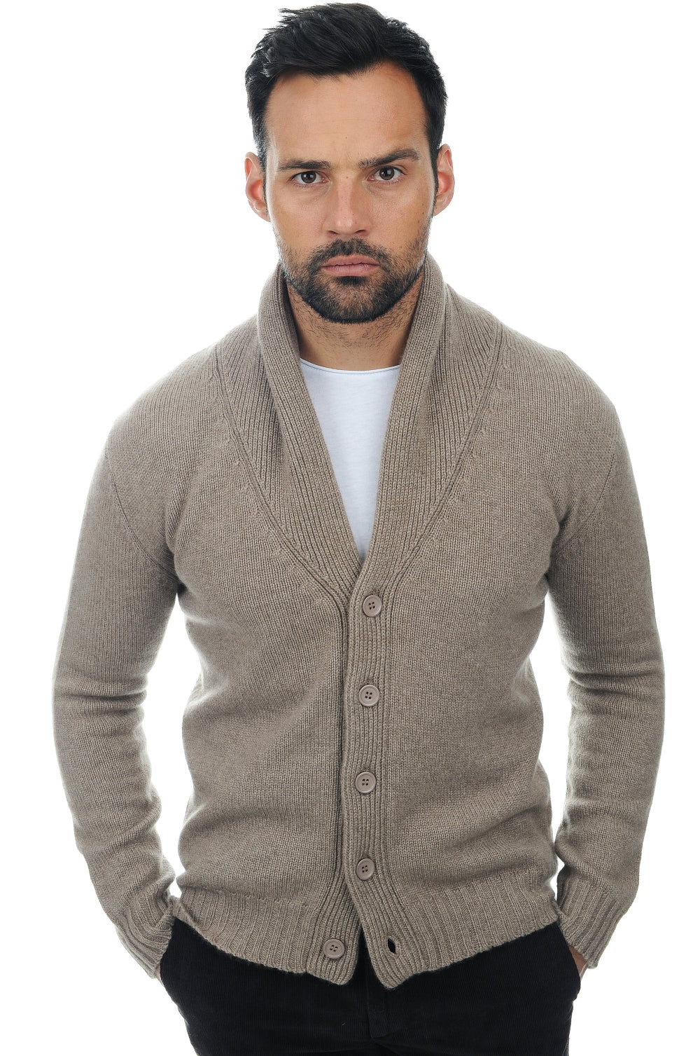 Jovan Kaschmirpullover Herren - natural brown - Mahogany