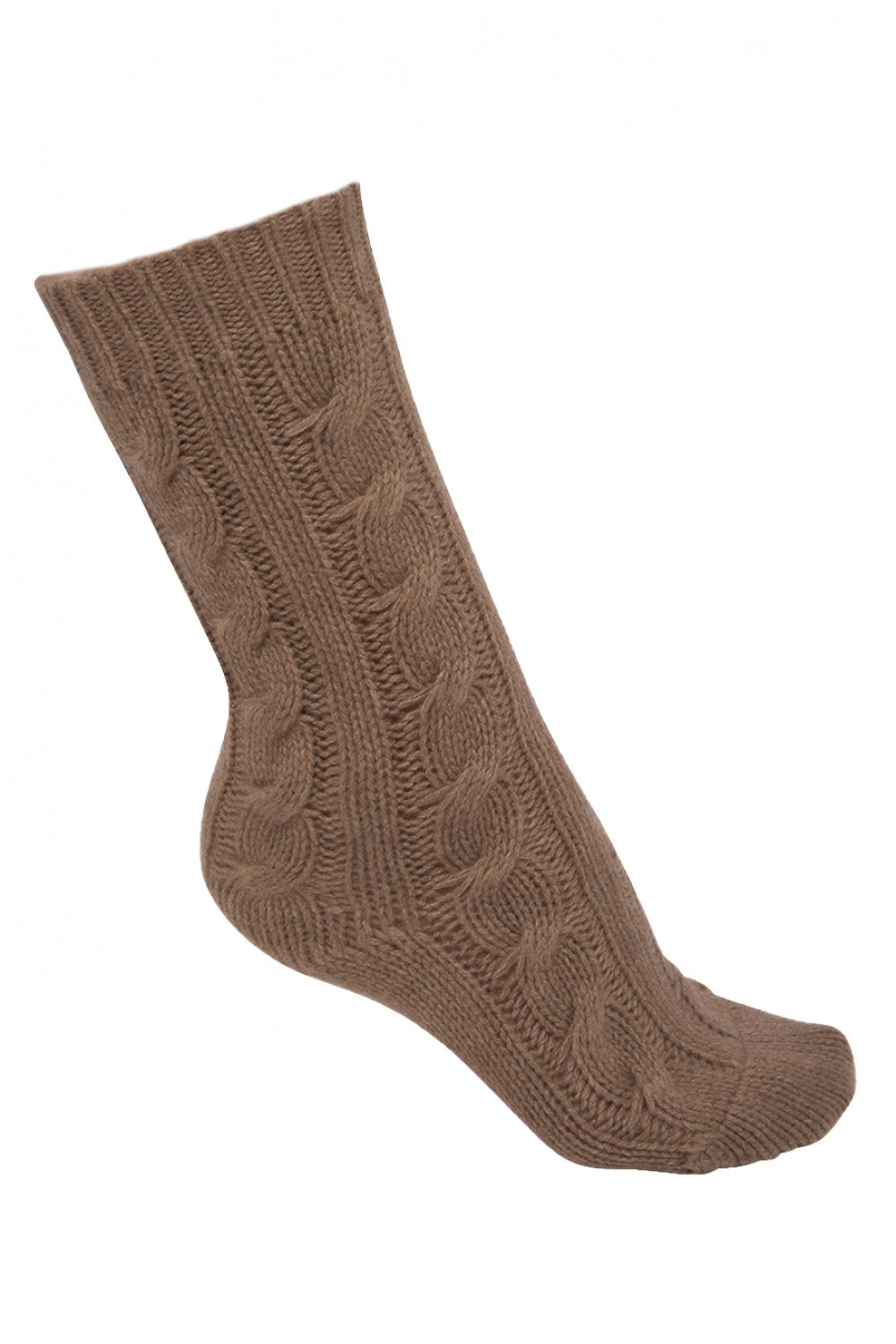 Pedibus aus Kaschmir, unisex - natural brown - Mahogany