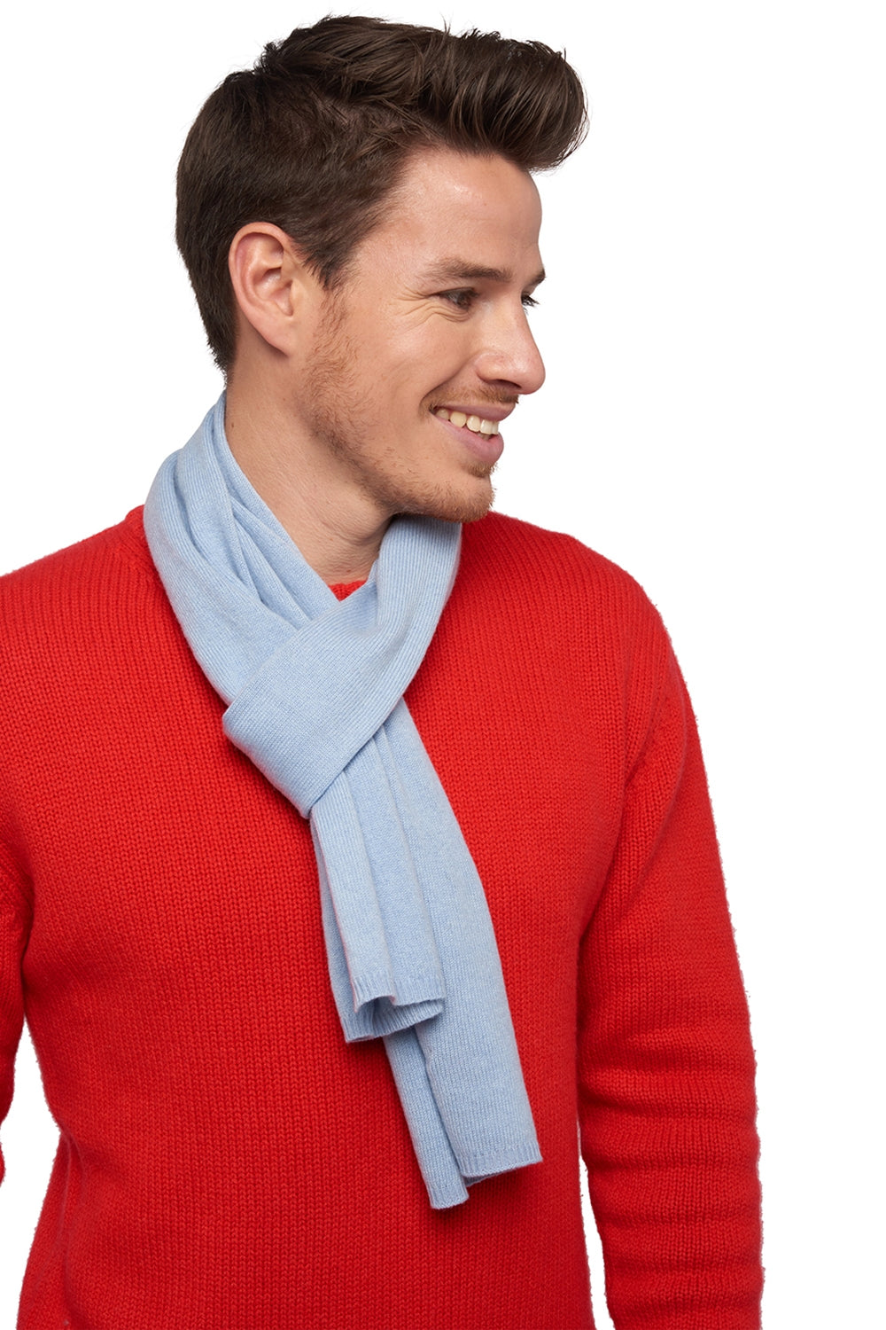 Ozone aus gemischtem Kaschmir - sky blue - Mahogany