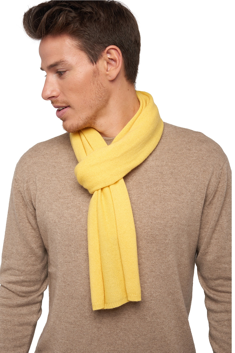 Ozone aus gemischtem Kaschmir - sunny yellow - Mahogany