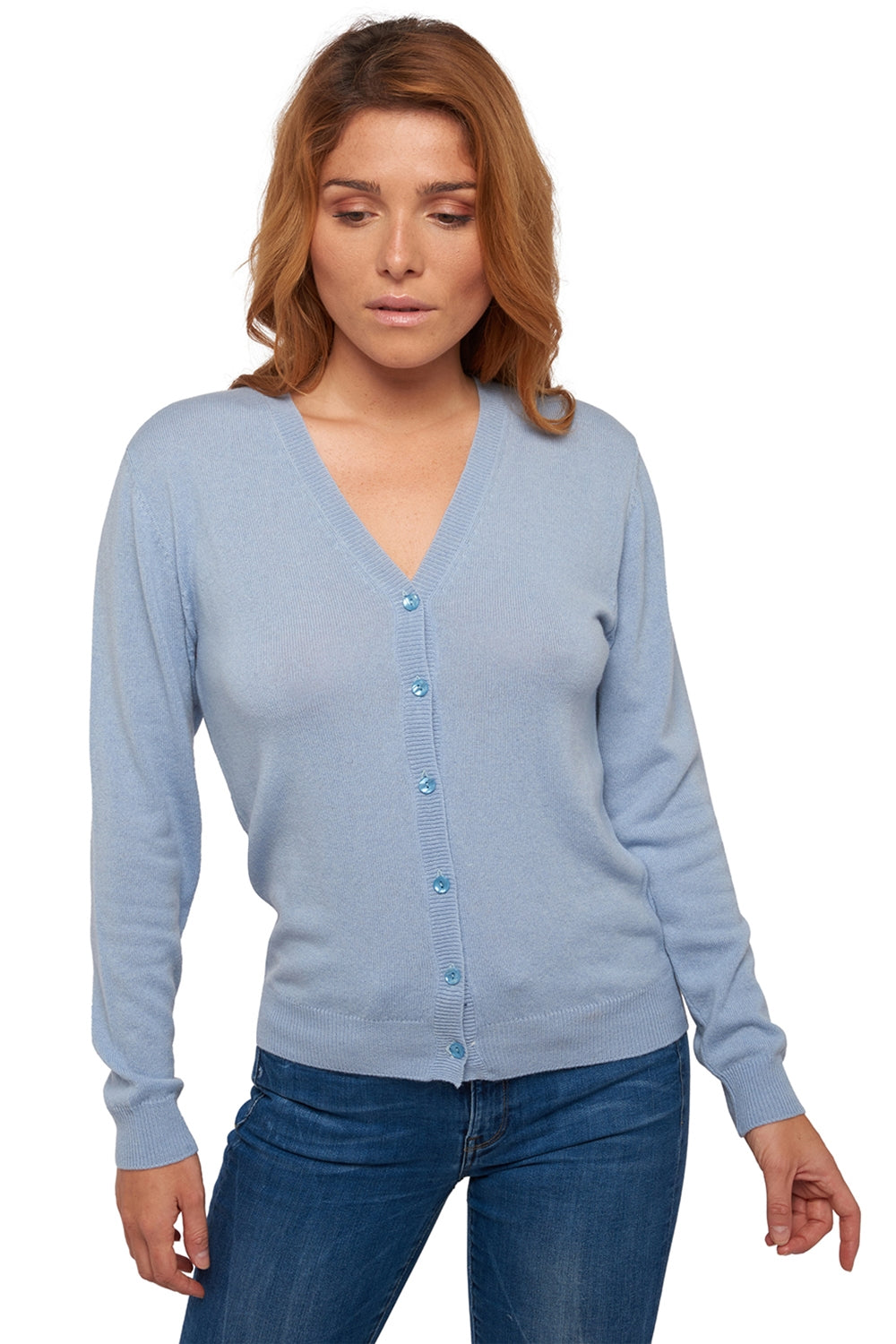 Taline Kaschmirpullover Damen - sky blue - Mahogany